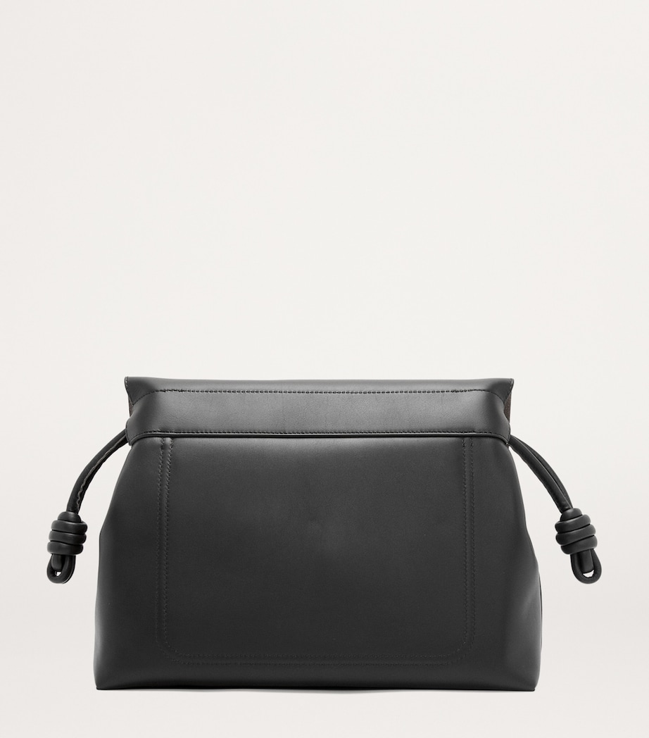 Leather Flamenco Satchel BLACK Image 5
