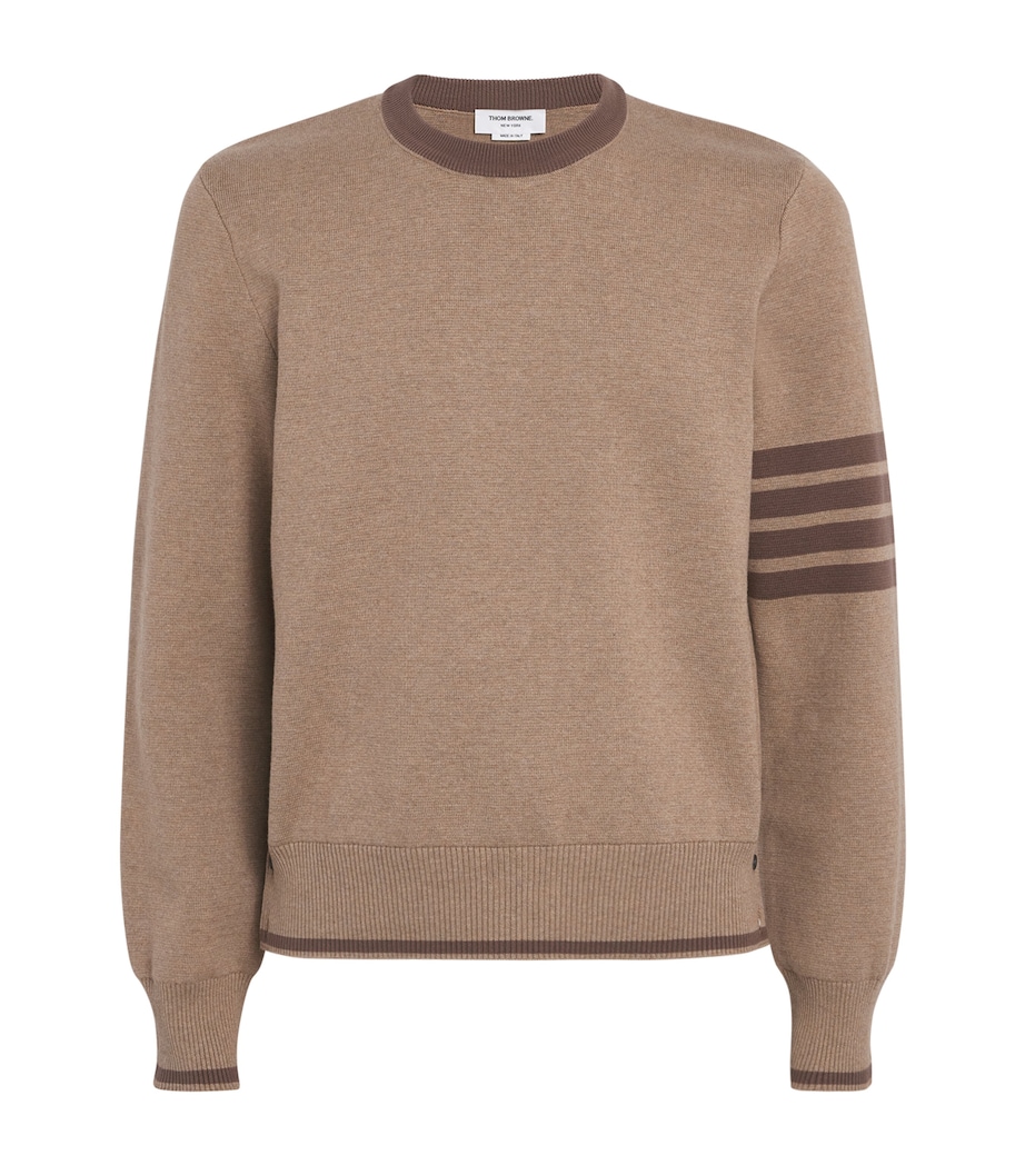 Cotton Milano Stitch Sweatshirt MED BROWN Image 1