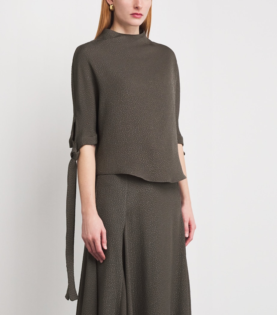 Jacquard Pedernal Top SLATE GREY Image 3