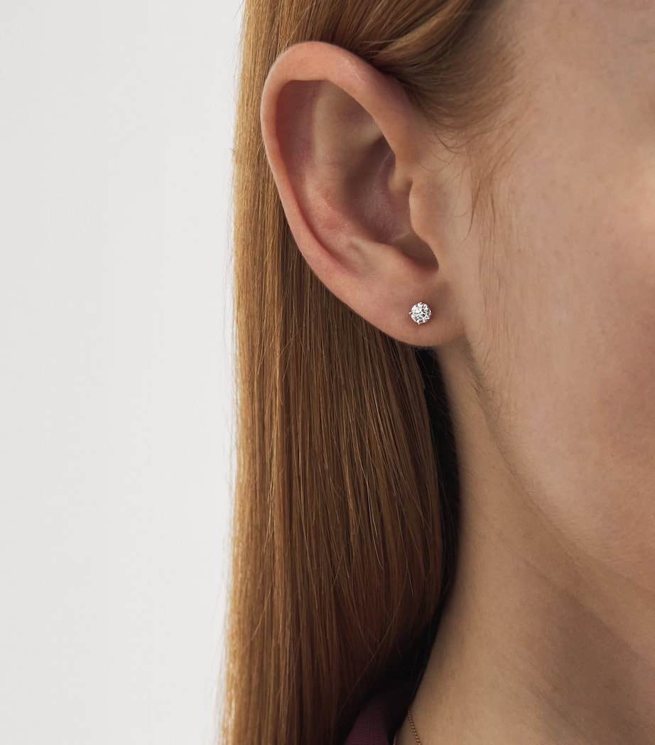 Rose Gold and Diamond Stud Earrings (0.25ctw) ROSE GOLD Image 2