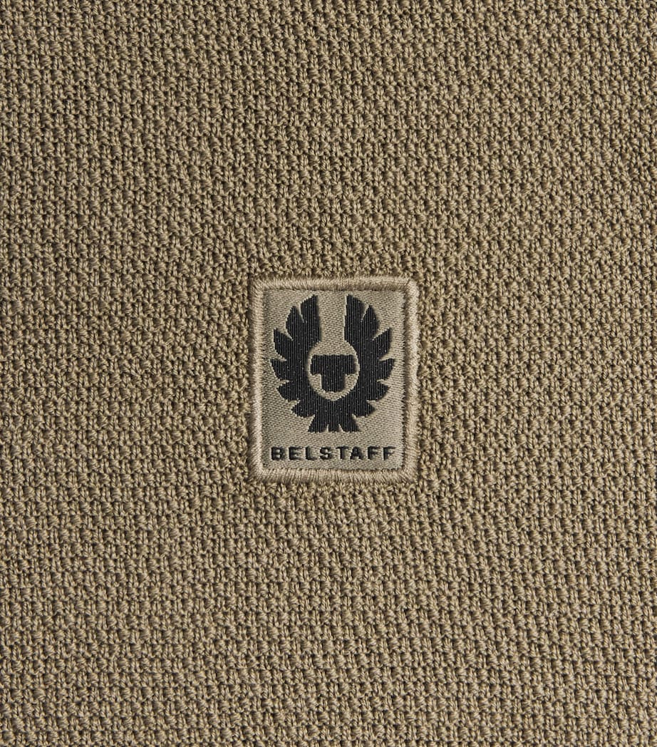 Belstaff Mens Silk-Organic Cotton Coast Sweater Fatigue Greenftggn Image 6