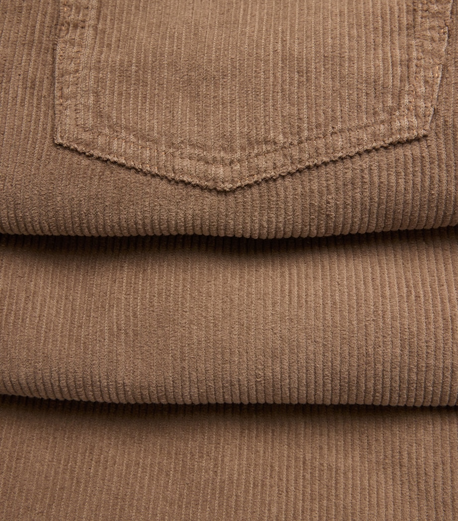 Cotton Corduroy Straight Trousers TAUPE 160 Image 5