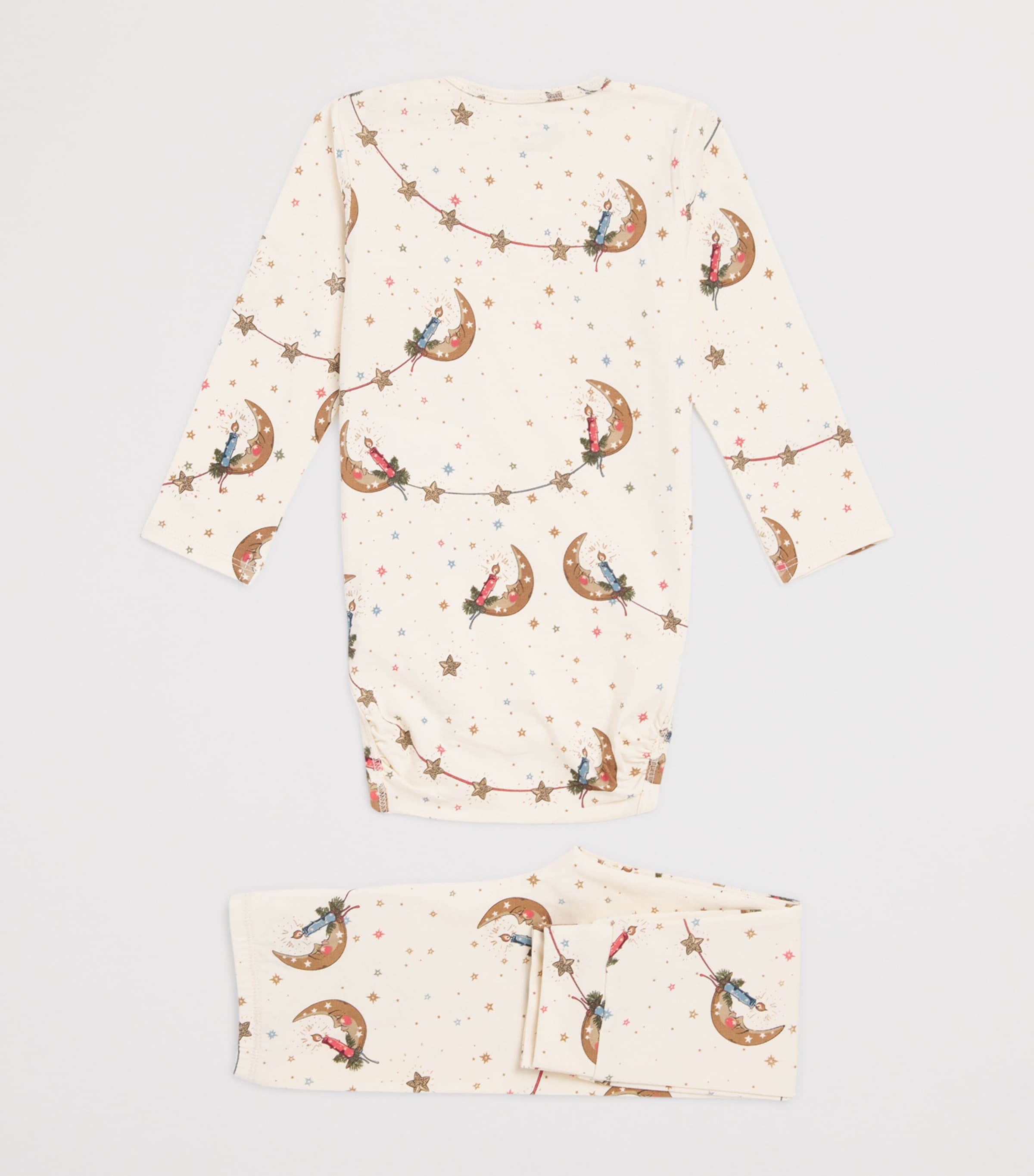 Cotton-Blend Christmas Pyjama Set (9 Months - 3 Years) P20033 LUNA Image 2