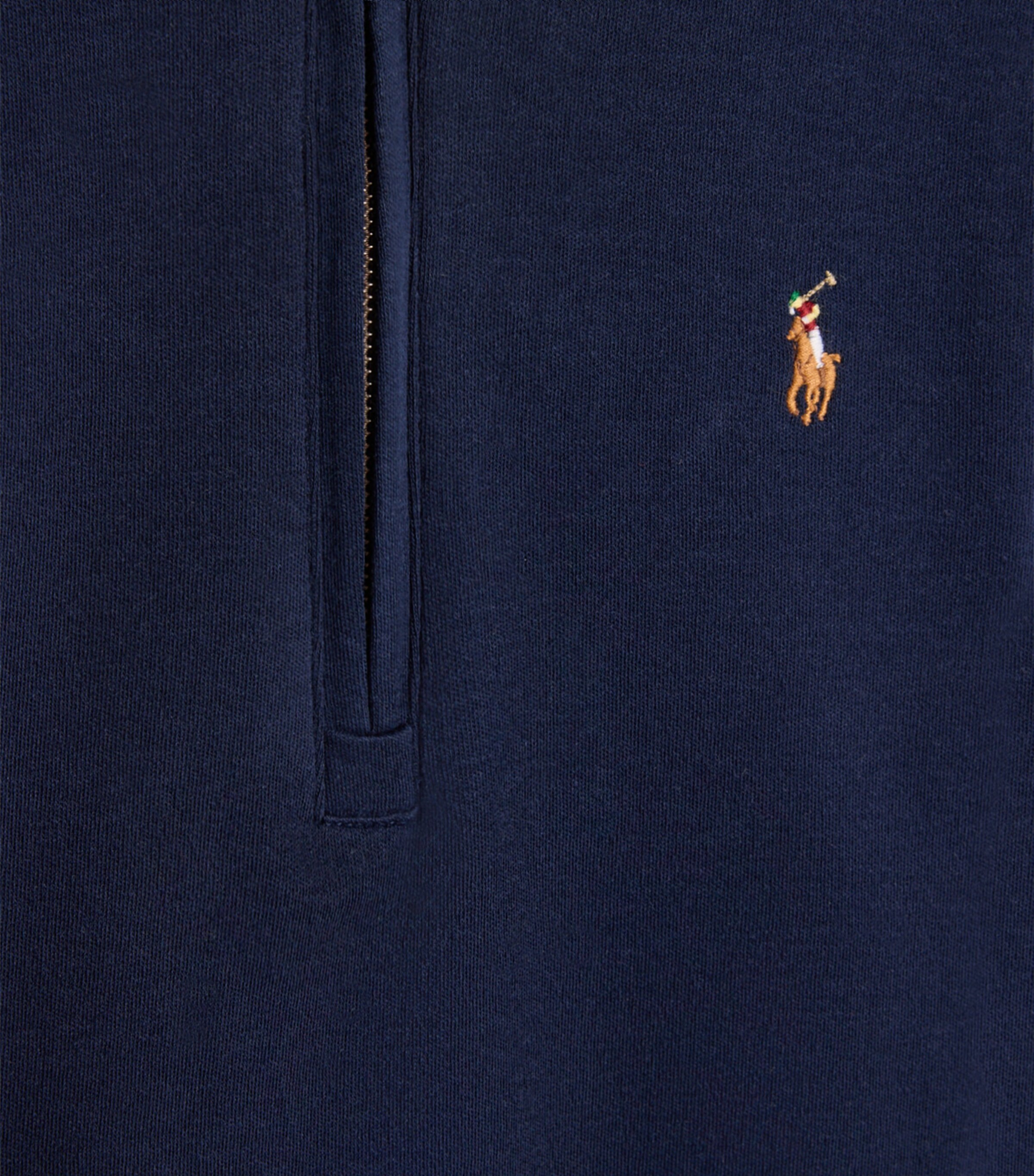 Cotton Quarter-Zip Cable-Knit Sweater (6-14 Years) NAVY Image 2