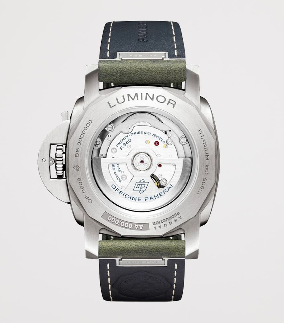 Brushed Titanium Luminor Marina Watch 44mm GREEN Image 2