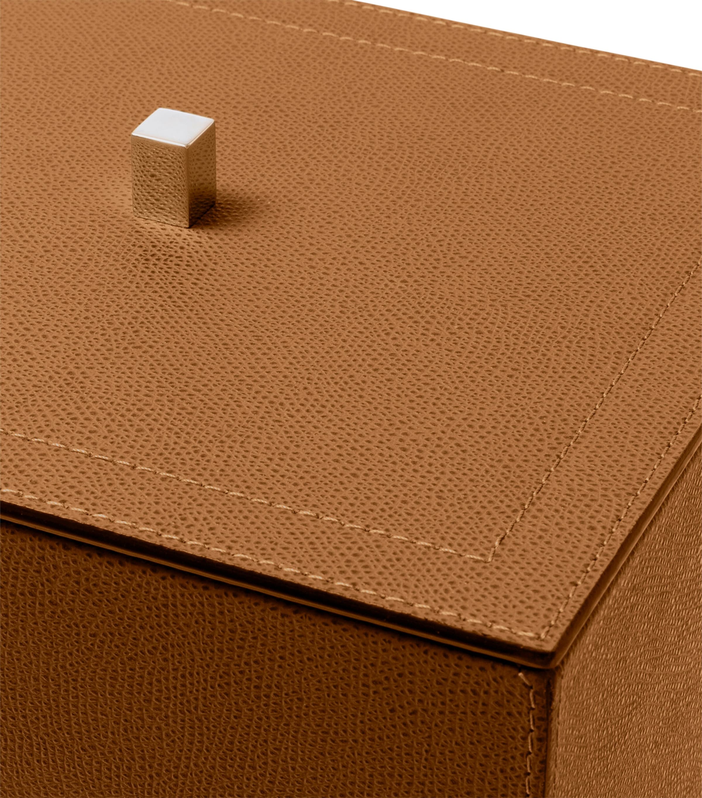 Frette Leather Otello Storage Box Tabacco Image 3