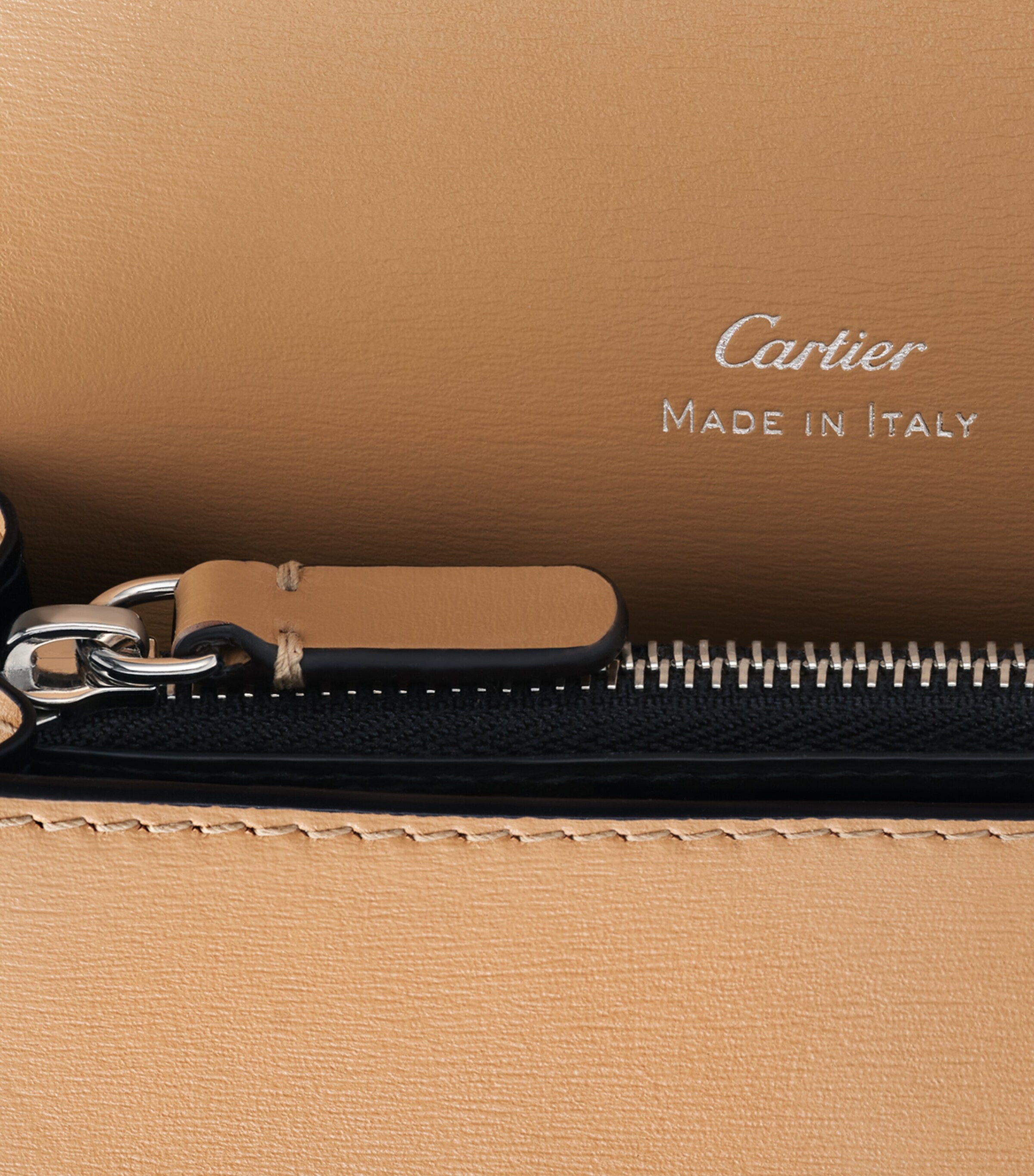 Leather Panthère de Cartier Wallet CAMEL BEIGE Image 4