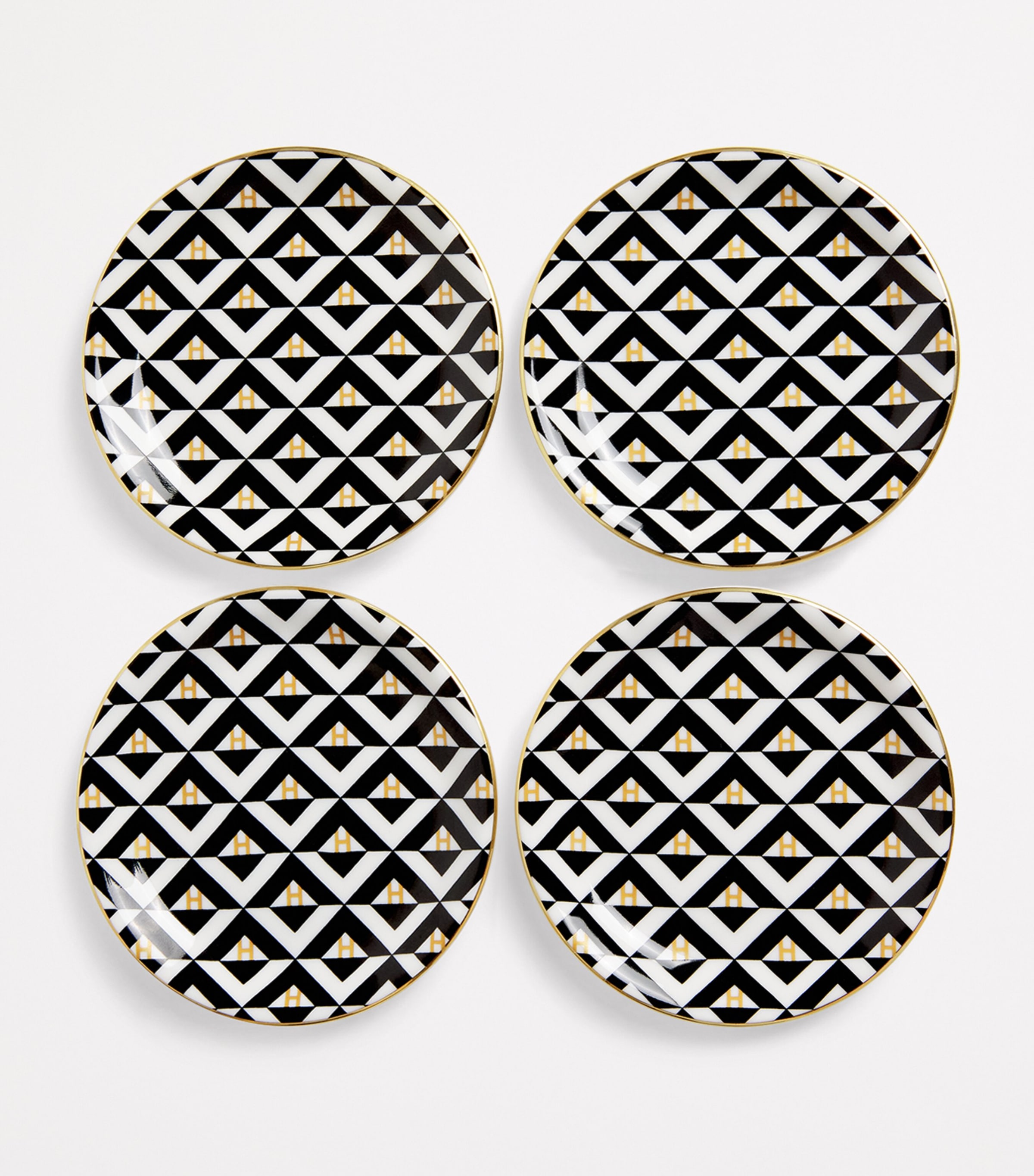 Harrods Set Of 4 Geometric Coasters