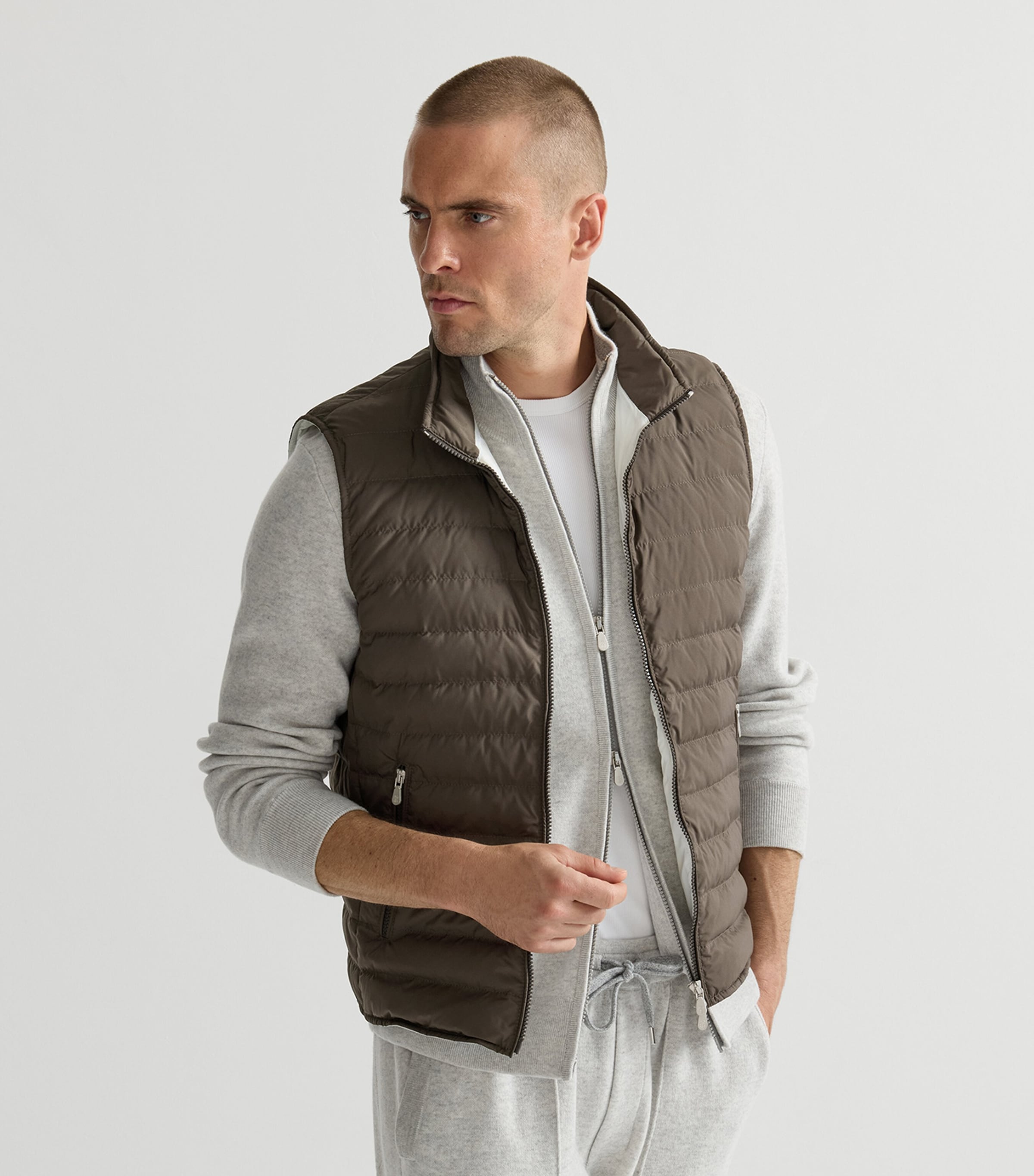 Brunello Cucinelli Mens Down Gilet Image 4