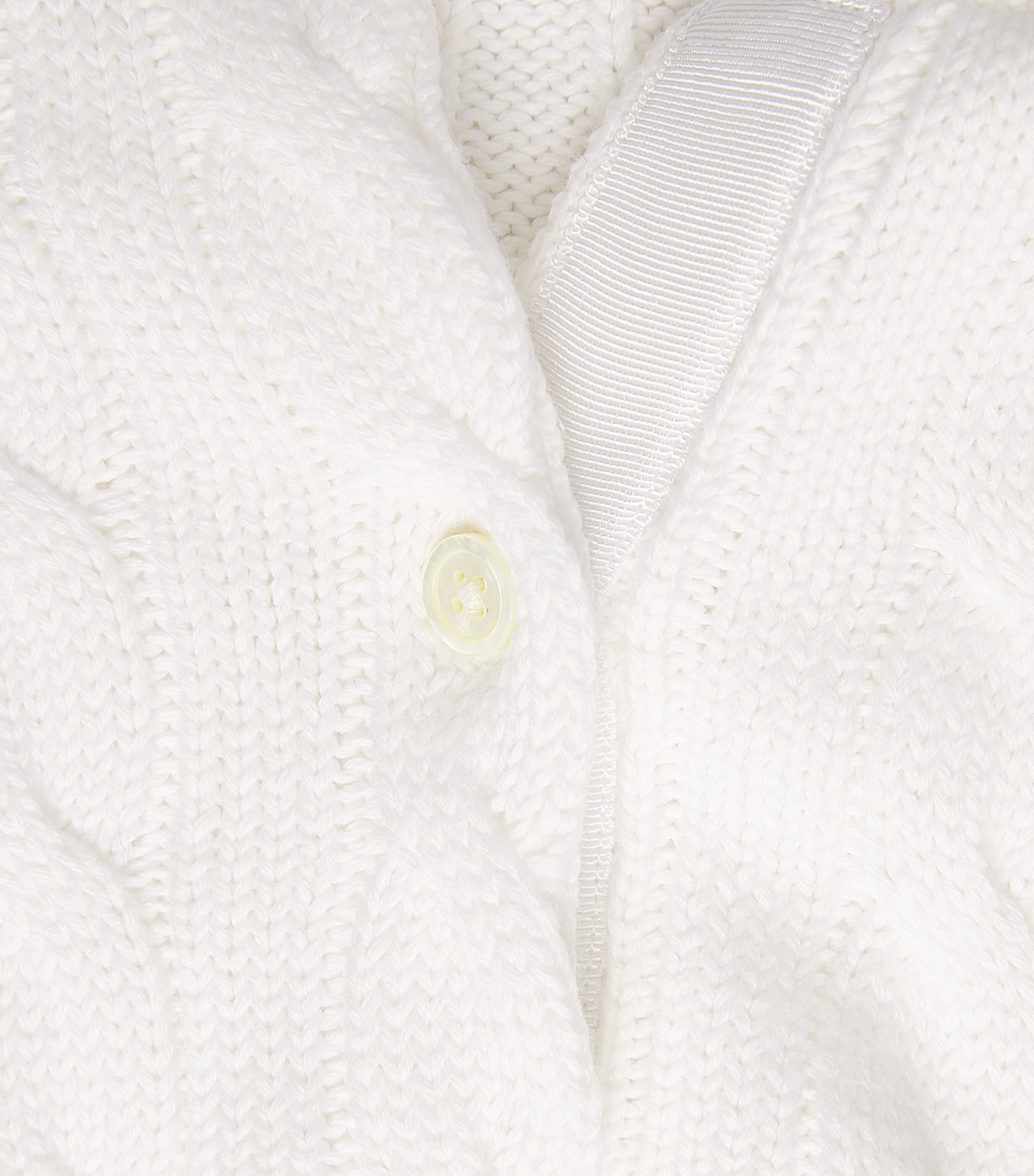Polo Ralph Lauren Womens Cotton Cable-Knit Short-Sleeve Cardigan White Image 6