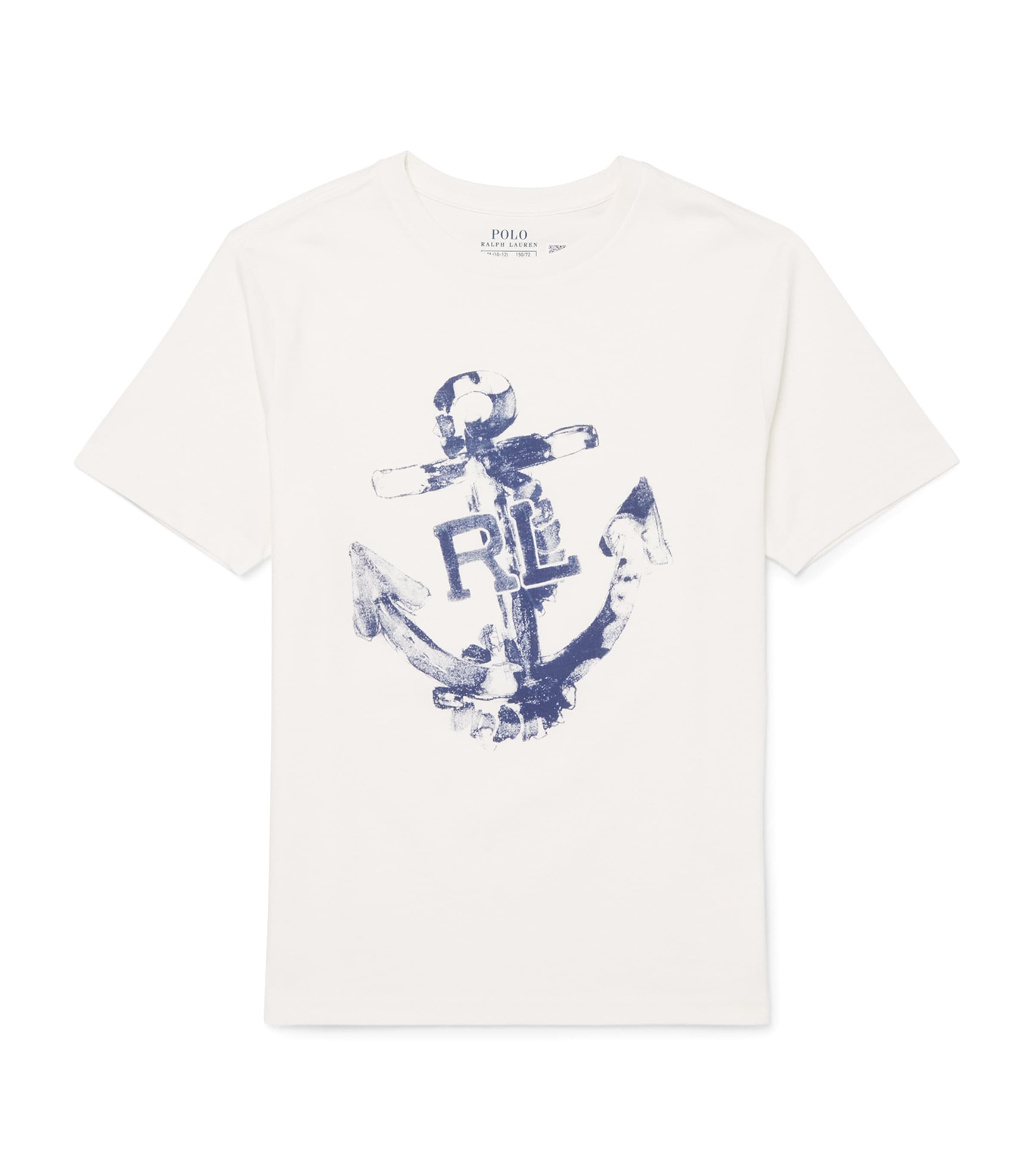 Ralph Lauren Kids Anchor-Print T-Shirt (6-14 Years) White Image 1