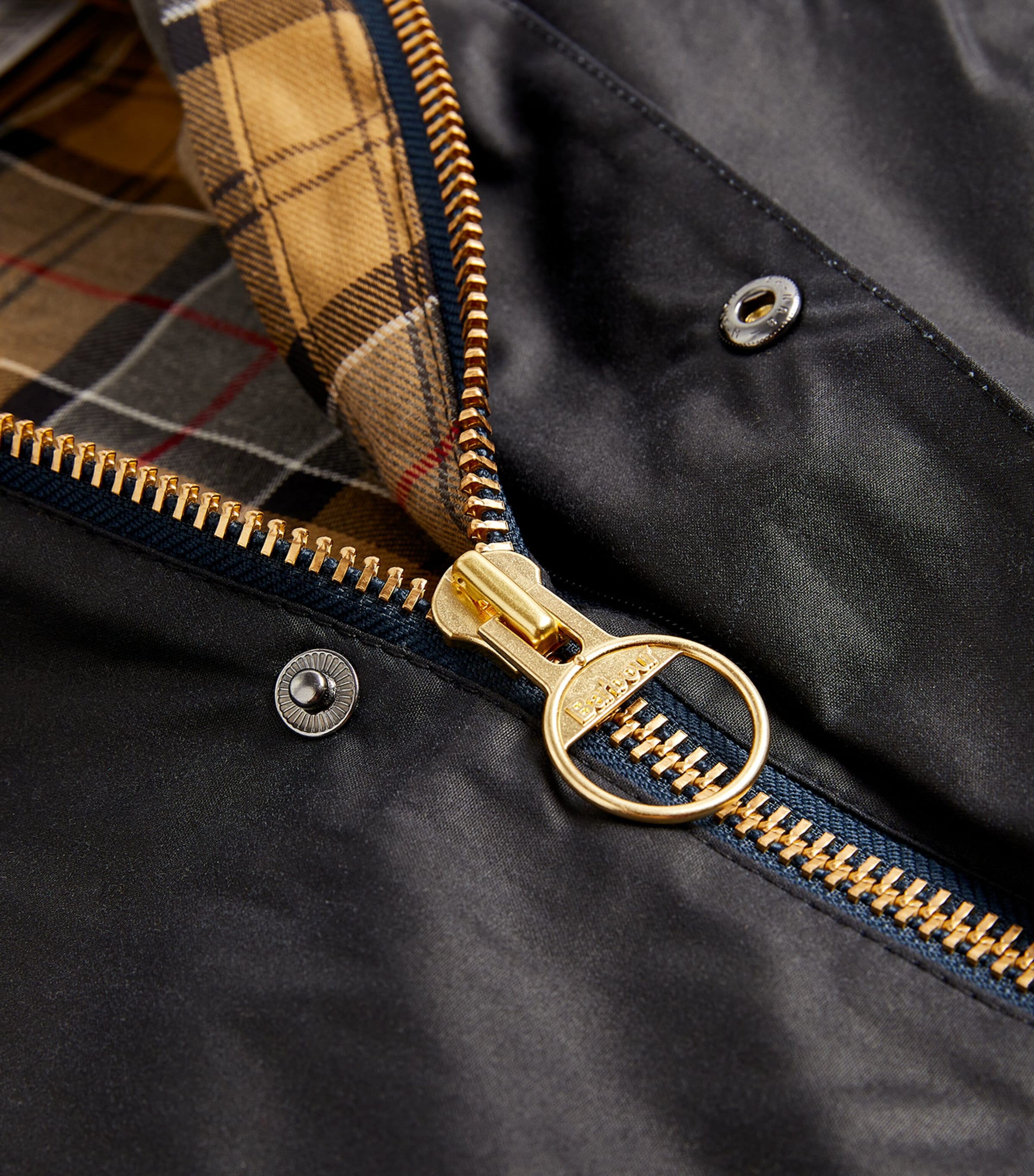 Waxed Beaufort Jacket NAVY Image 10