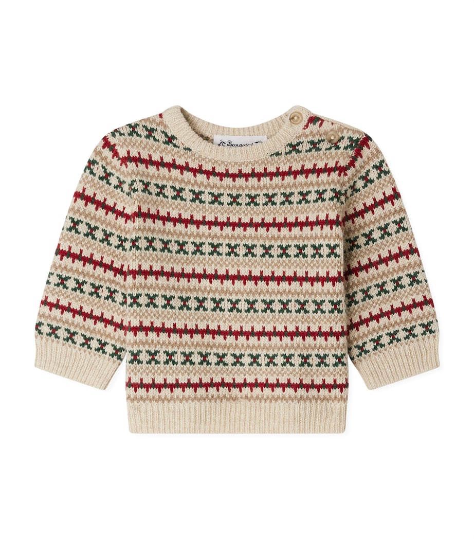 Wool-Blend Dalmire Sweater (2-3 Years) BLEU DE PRUSSE Image 1