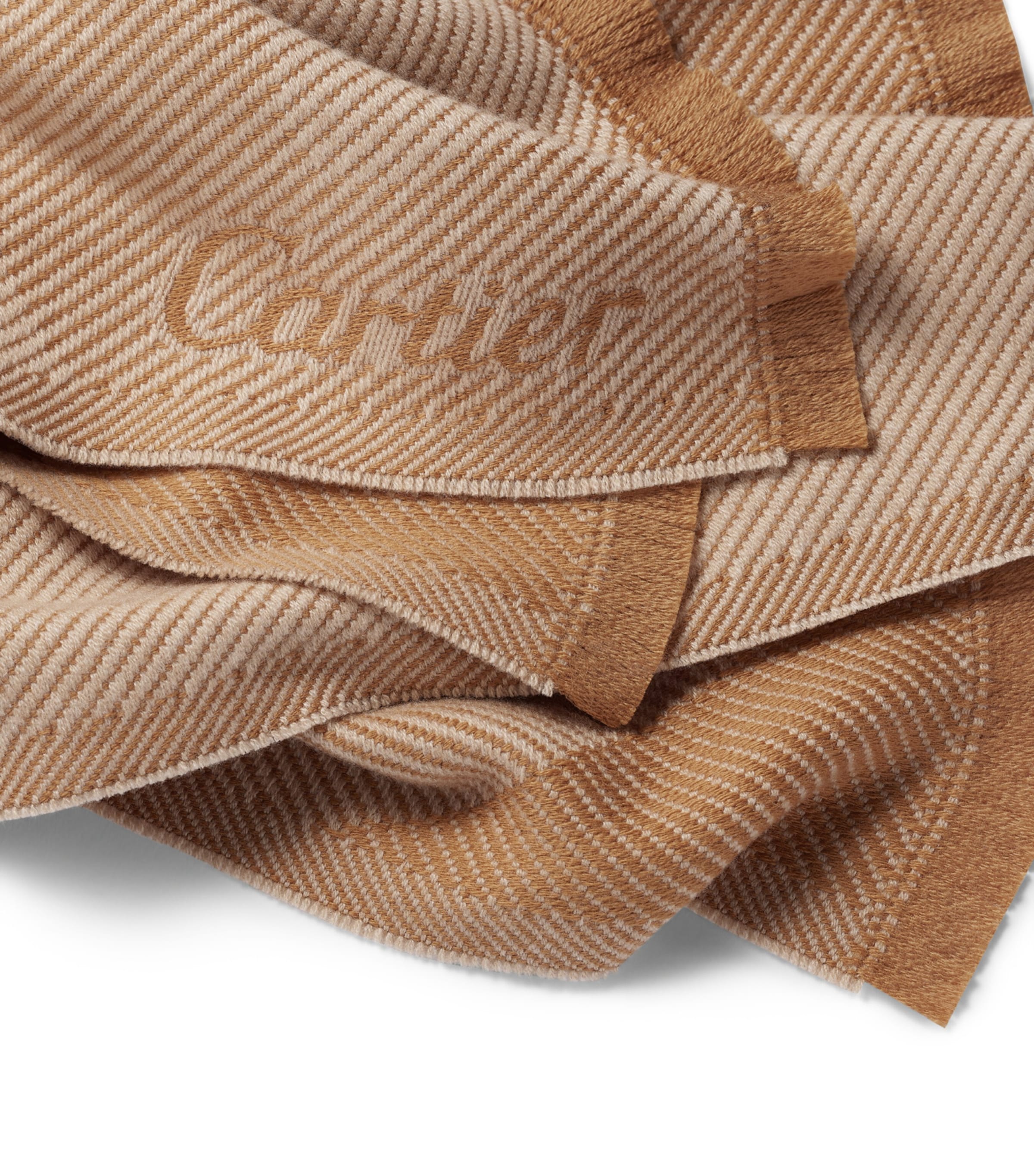 Cartier Wool-Cashmere Panthère de Cartier Blanket (190cm x 140cm) Ochre Image 3