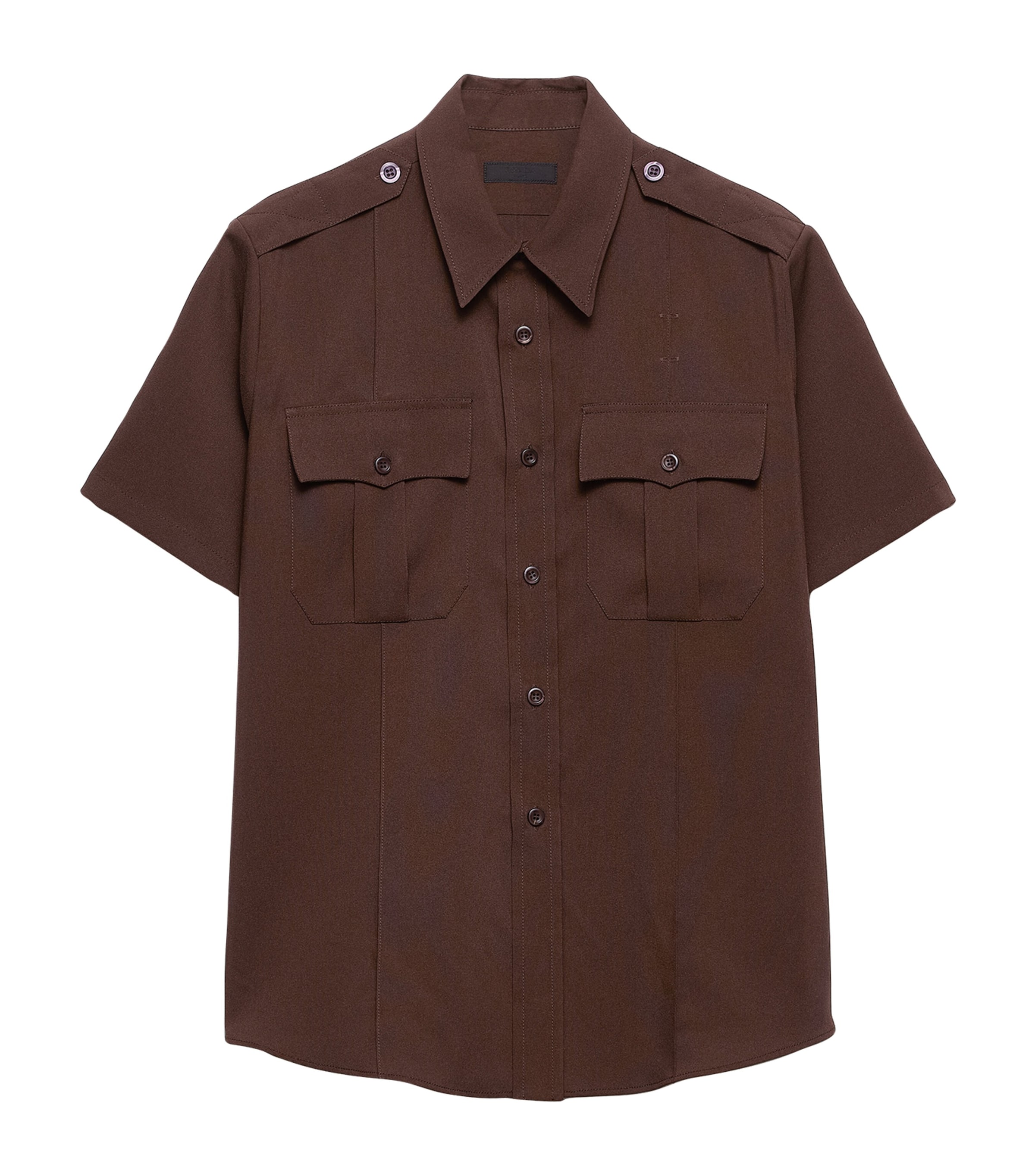 Prada Mens Technical Short-Sleeve Shirt Image 1