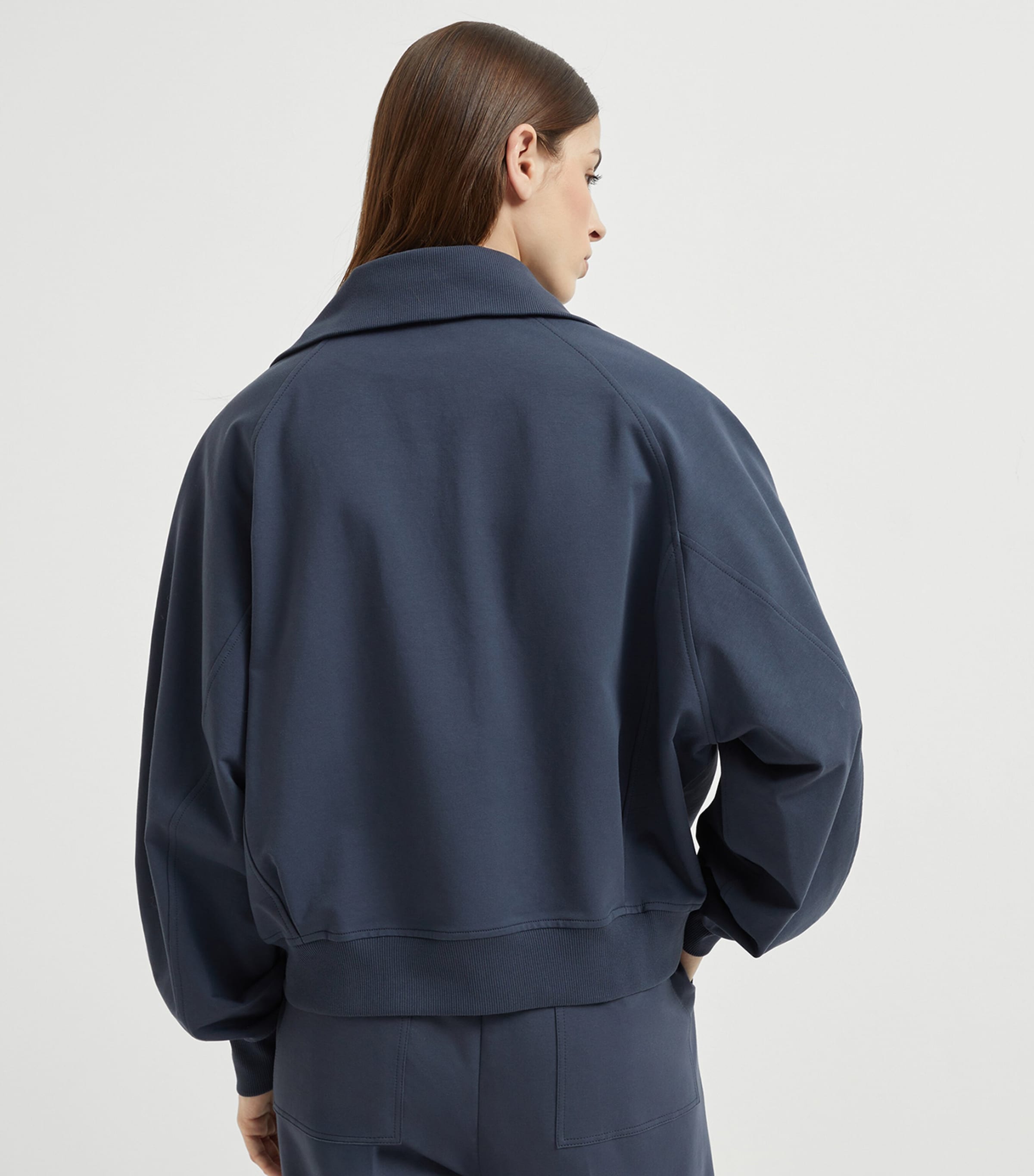 Stretch-Cotton Monili-Tab Cardigan C7186 Image 3