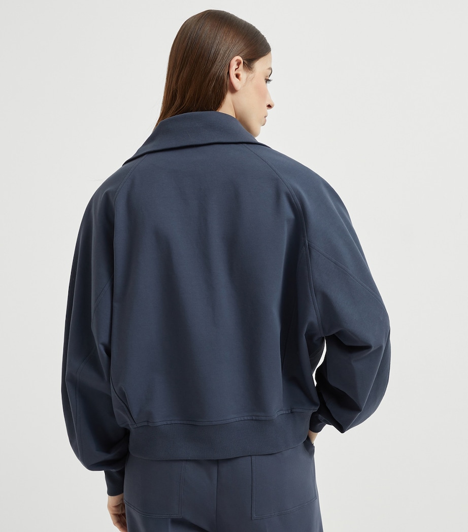 Stretch-Cotton Monili-Tab Cardigan C7186 Image 3