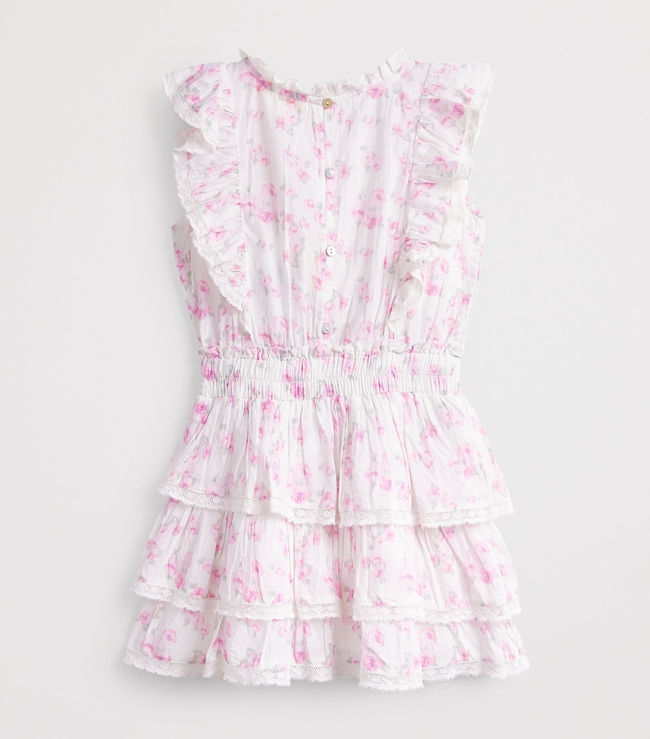 LoveShackFancy Cotton Floral Decker Dress (2-6 Years) Rusorrustic Orchid Image 2