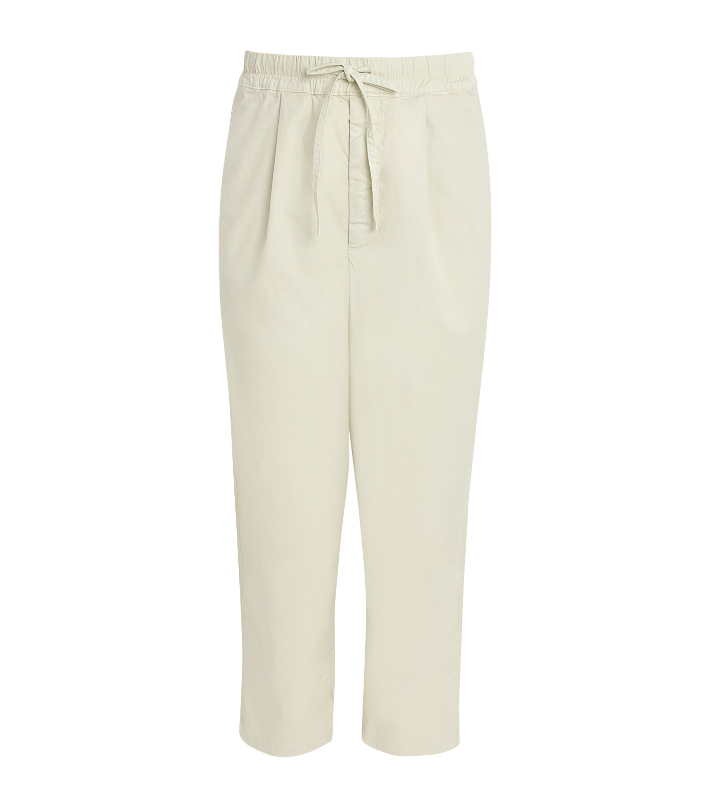 Officine Generale Mens Cotton-Blend Drawstring Peterson Trousers Moon Image 7