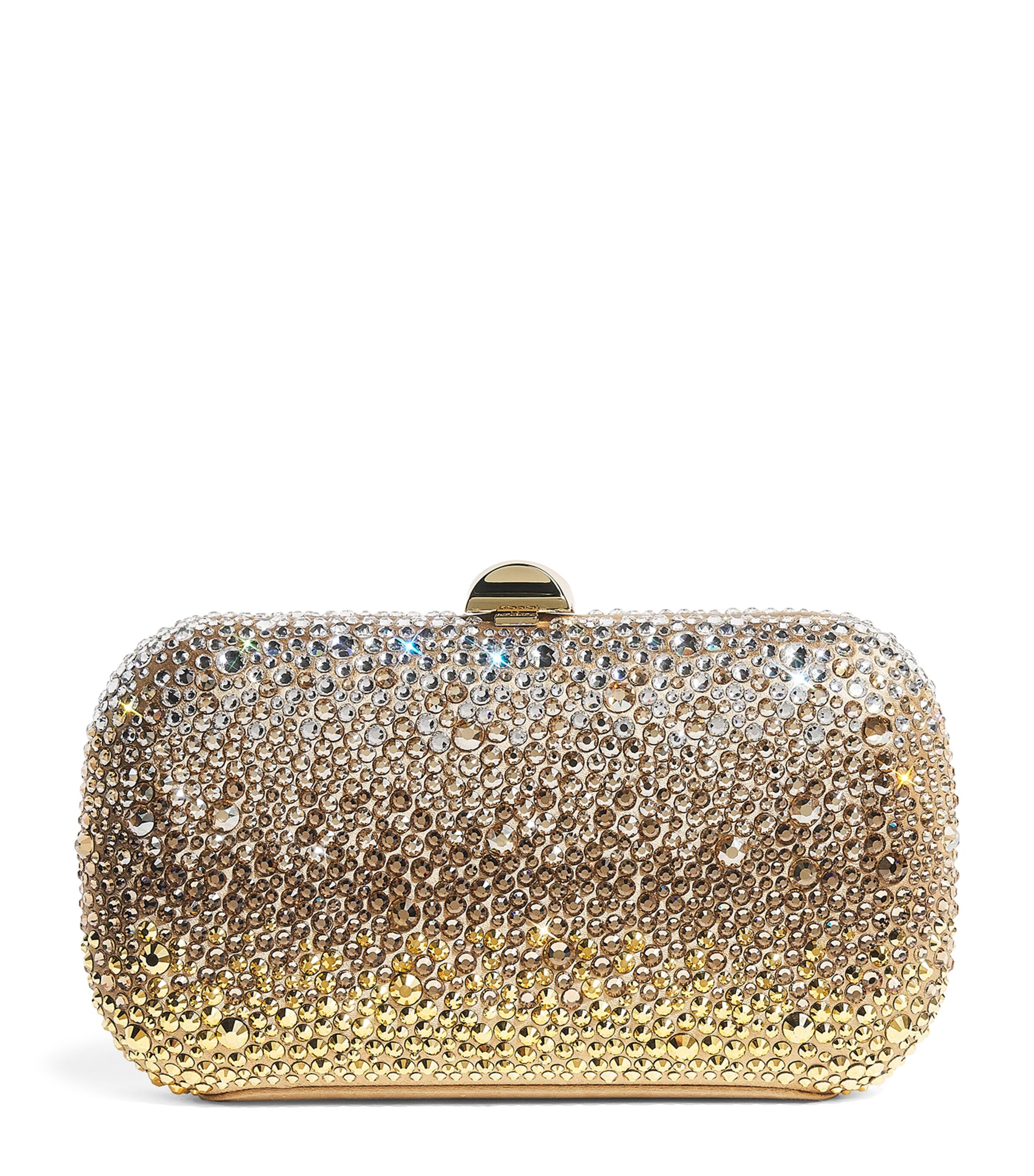 Rodo Satin Embellished Clutch Bag Sand Satin Image 1