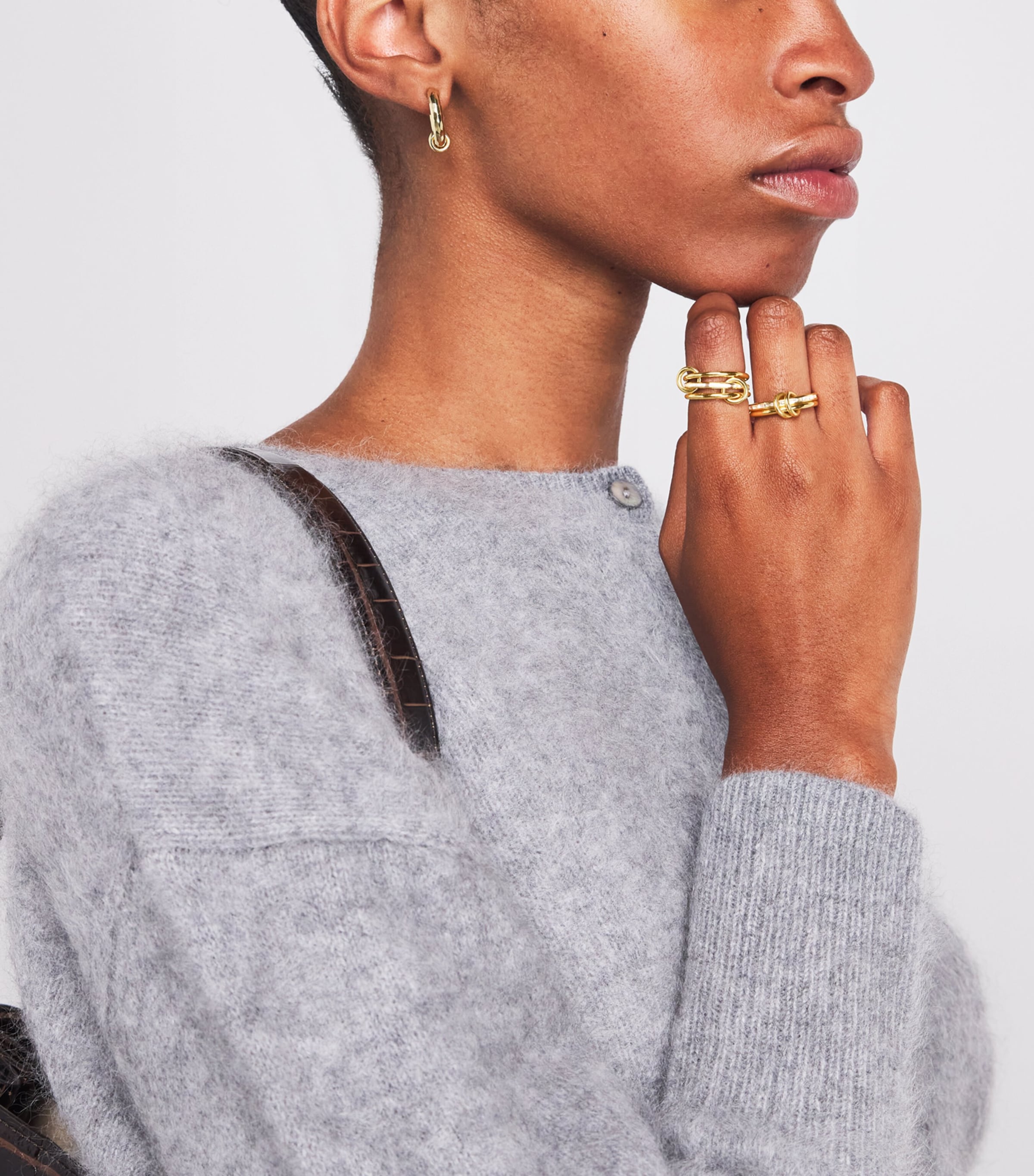 Yellow Gold and Diamond Leora Ring YELLOW GOLD Image 5