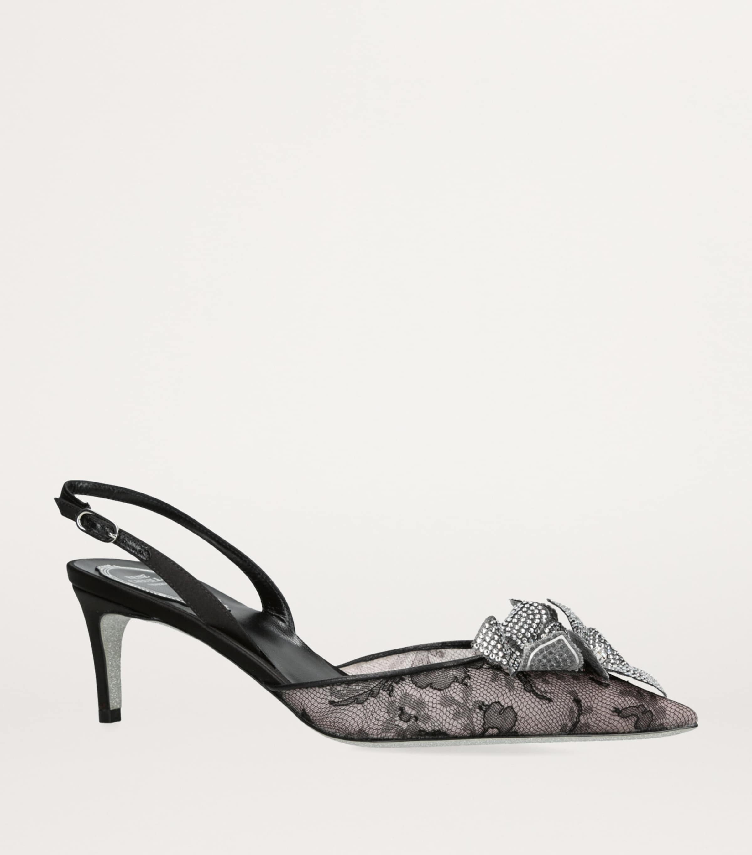 René Caovilla Multi Flower Slingback Heels 60 | Harrods US
