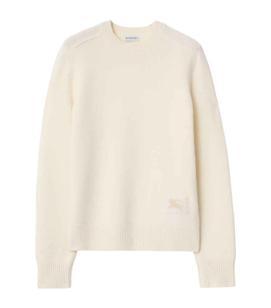 Cashmere EKD-Embroidered Sweater CERAMIC WHITE Image 1