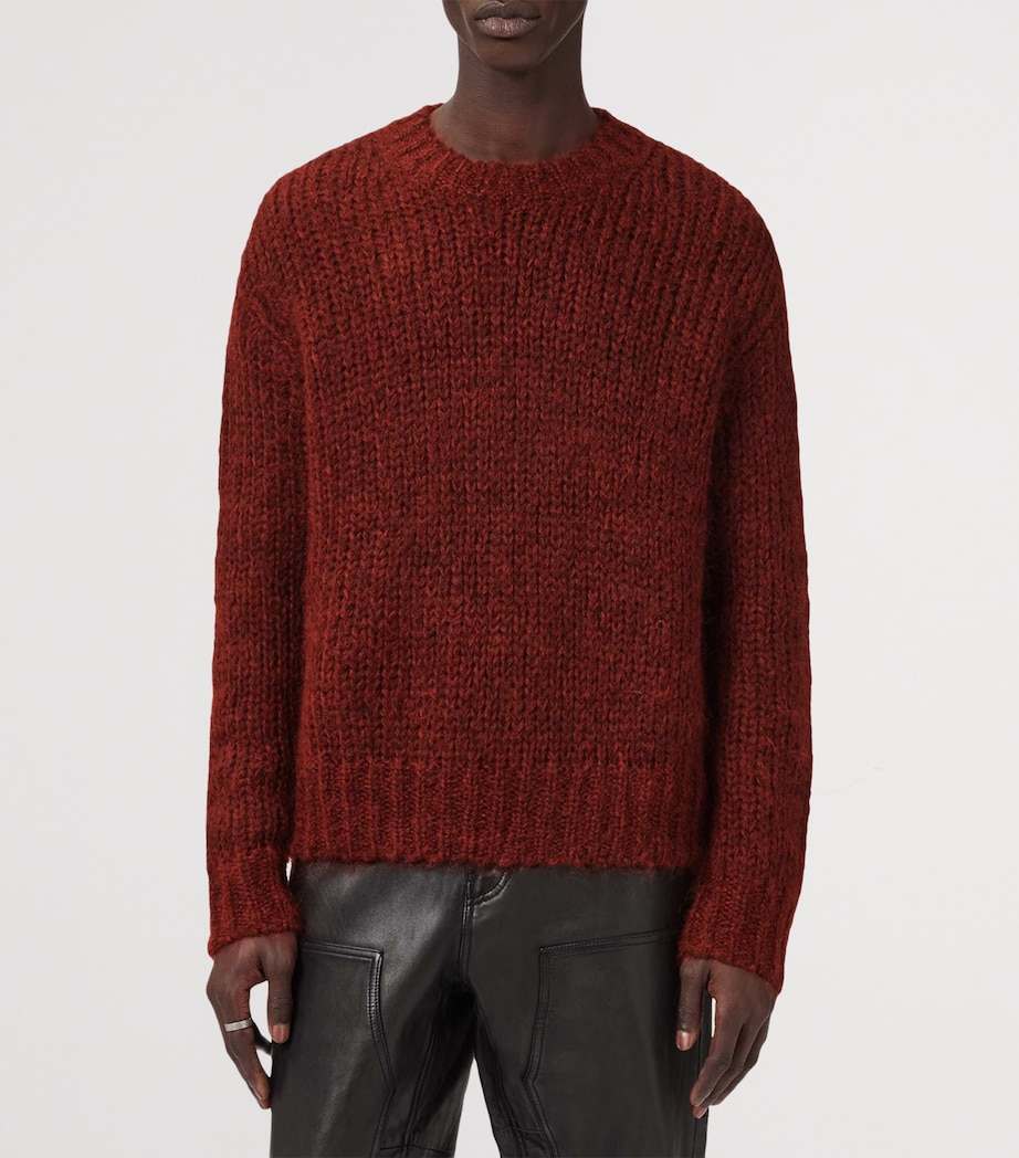 Oversized Myles Sweater RUST RED Image 7