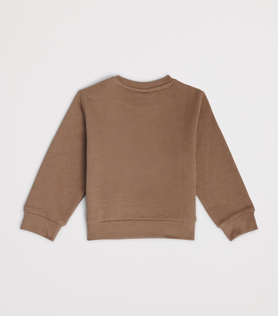 Versace Kids Cotton Embroidered Logo Sweatshirt (6-36 Months) Image 2