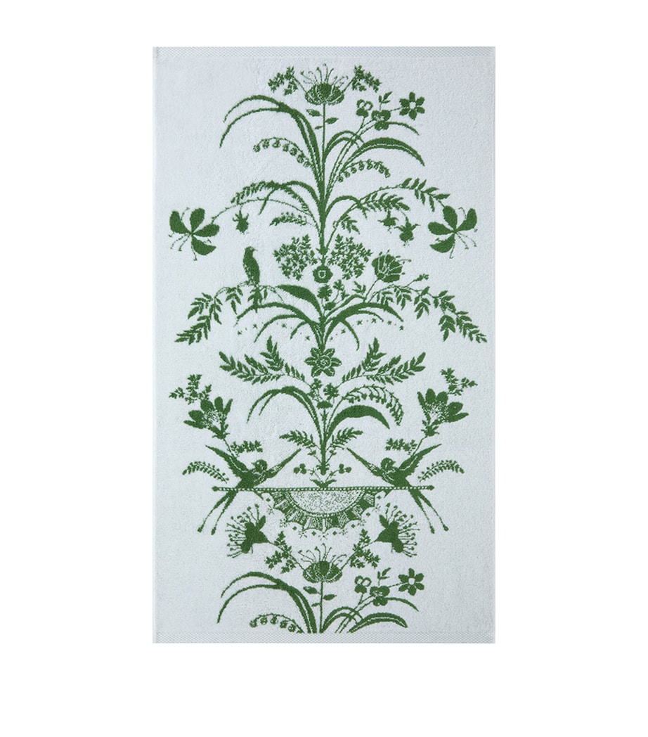 Yves Delorme Botanic Hand Towel (55cm x 100cm) Green Image 2