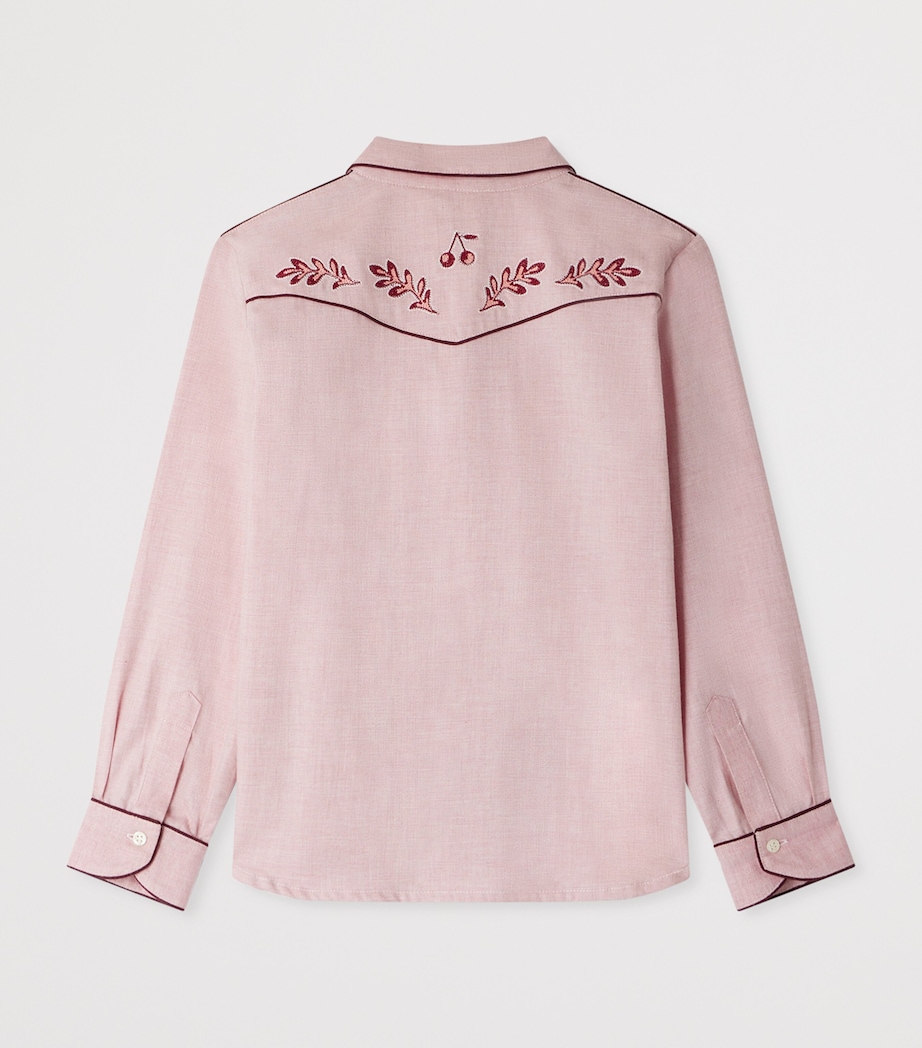 Cotton Embroidered Jiggle Blouse (10-14 Years) ROSE PALE Image 2