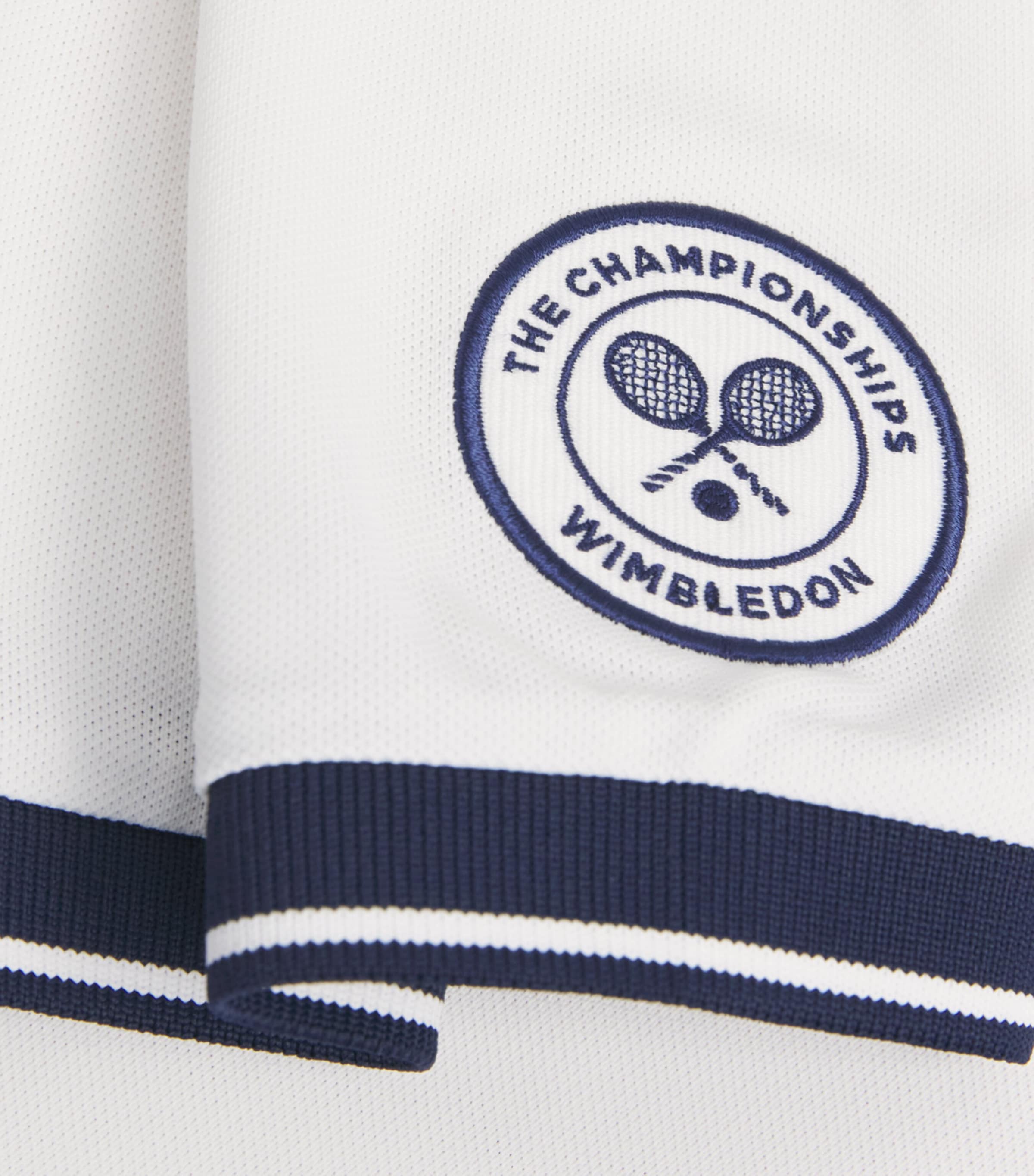 RLX Ralph Lauren Mens x Wimbledon Performance Piqué Polo Shirt Ceramic White Image 6