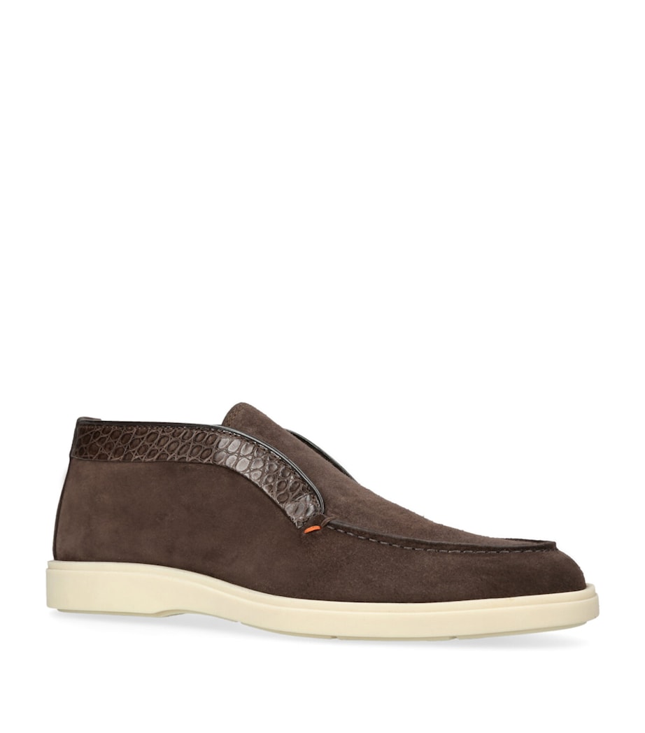 Suede Detroit Slip-On Sneakers DARK BROWN Image 3