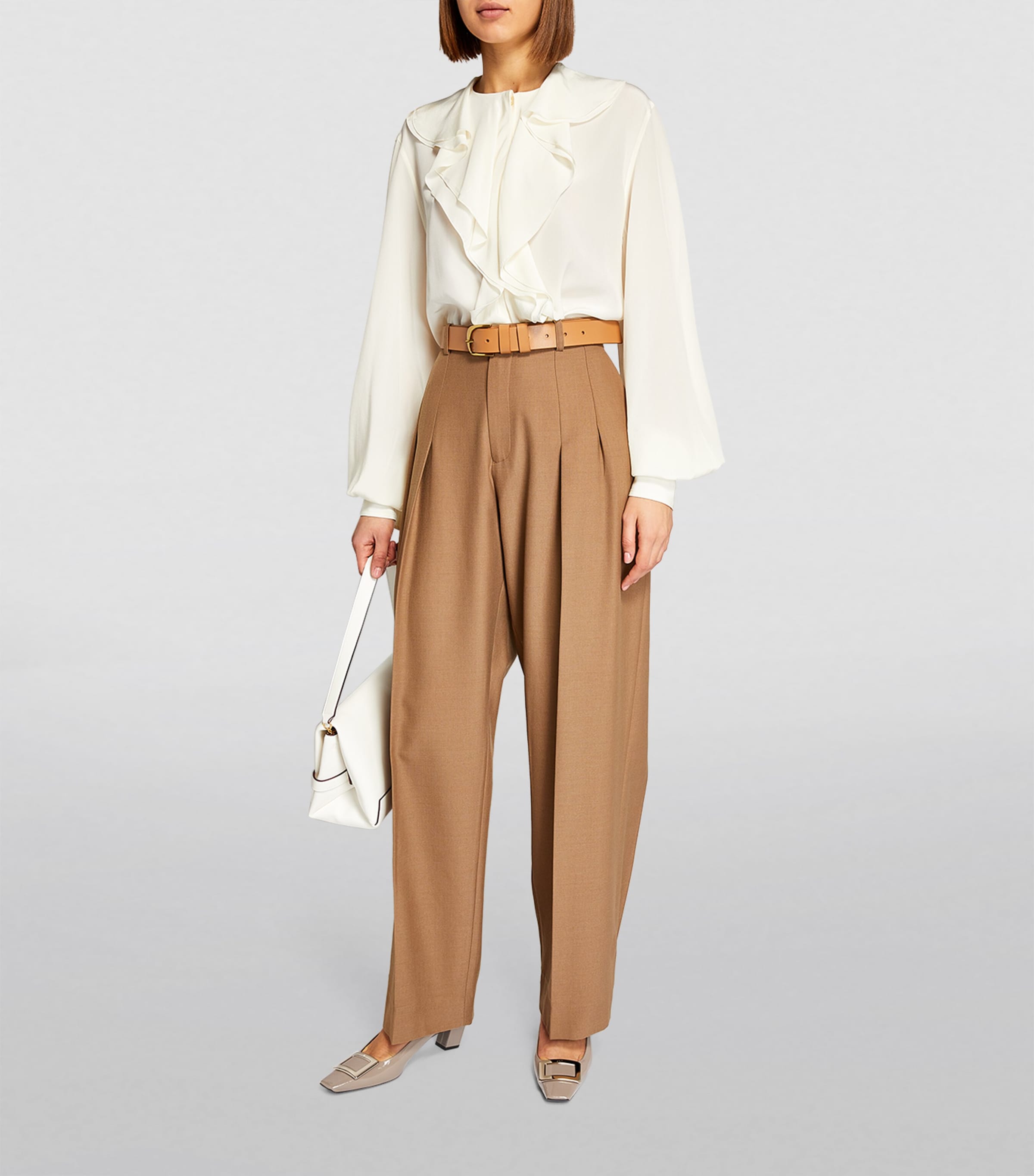 Decolleté Belle Vivier Pumps 45 TAUPE Image 4