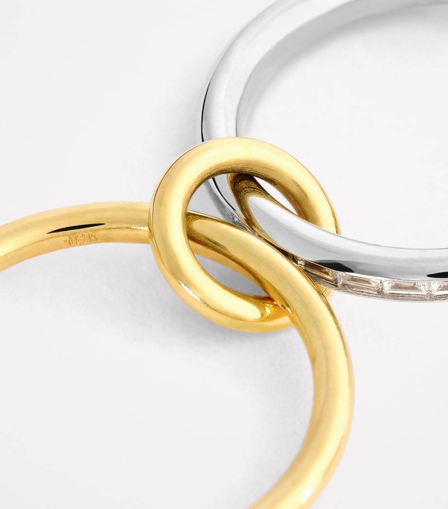 Yellow Gold, White Gold and Diamond Naima Ring YELLOW GOLD Image 4