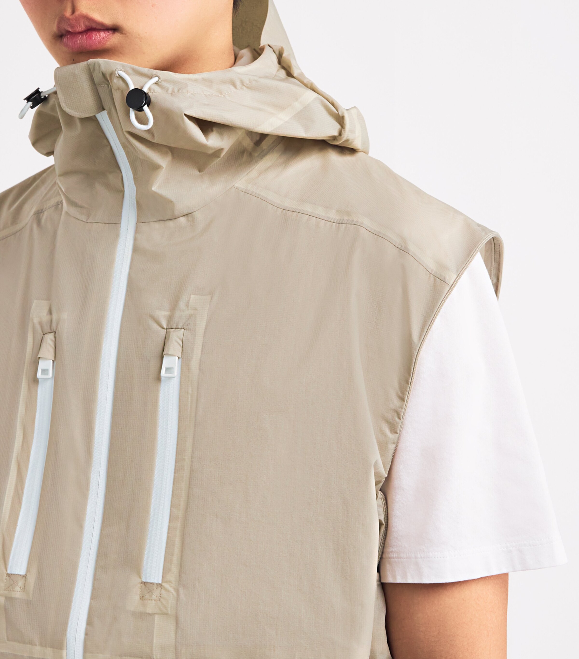 MORDECAI Mens Natural Icon Windbreaker Jacket Sand Image 6