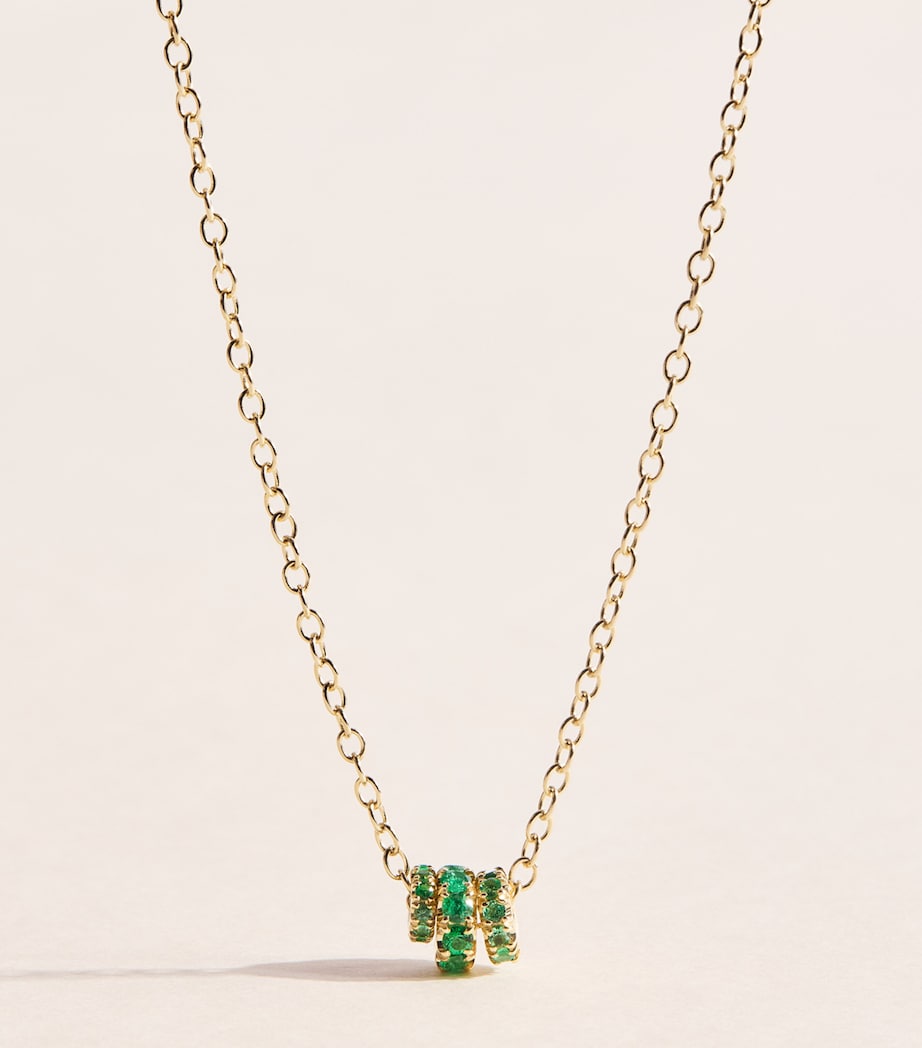 Spinelli Kilcollin Yellow Gold and Emerald Vesta Necklace Yellow Gold Image 1