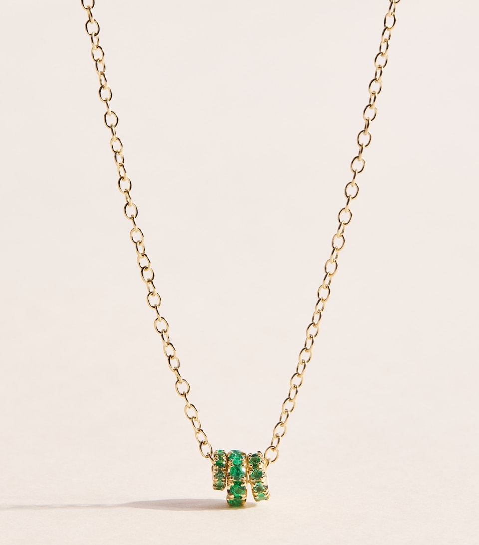 Spinelli Kilcollin Yellow Gold and Emerald Vesta Necklace Yellow Gold