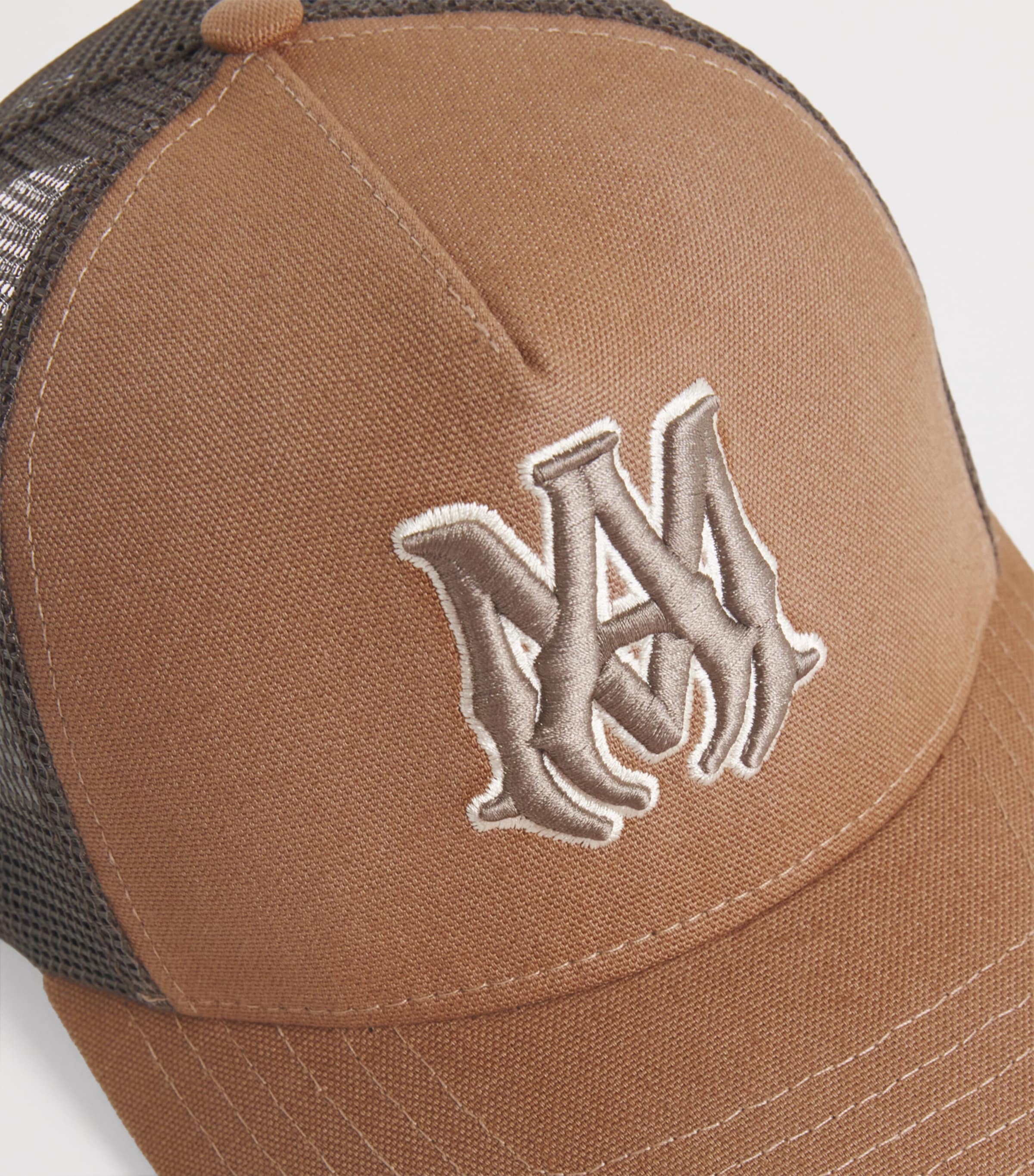 新品正規品 AMIRI MA OUTLINE TRUCKER HAT キャップ AMIRI Brown Mesh MA Outline Trucker Hat | Harrods US
