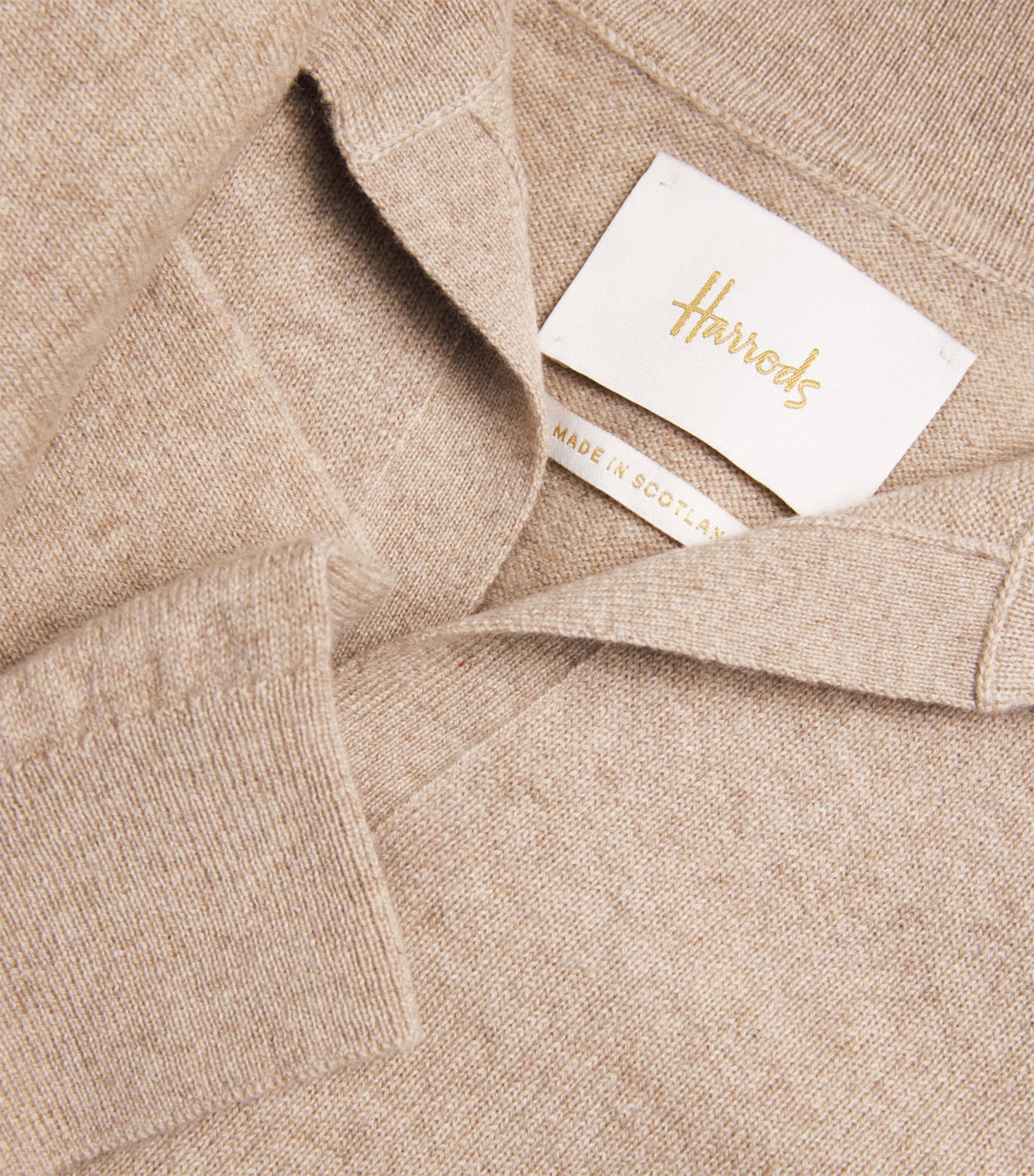 Cashmere Polo Sweater DARK MEDIUM DYED Image 5