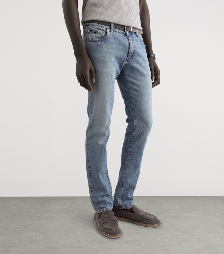 Dolce&Gabbana Mens Slim Jeans Combined Colour Image 4