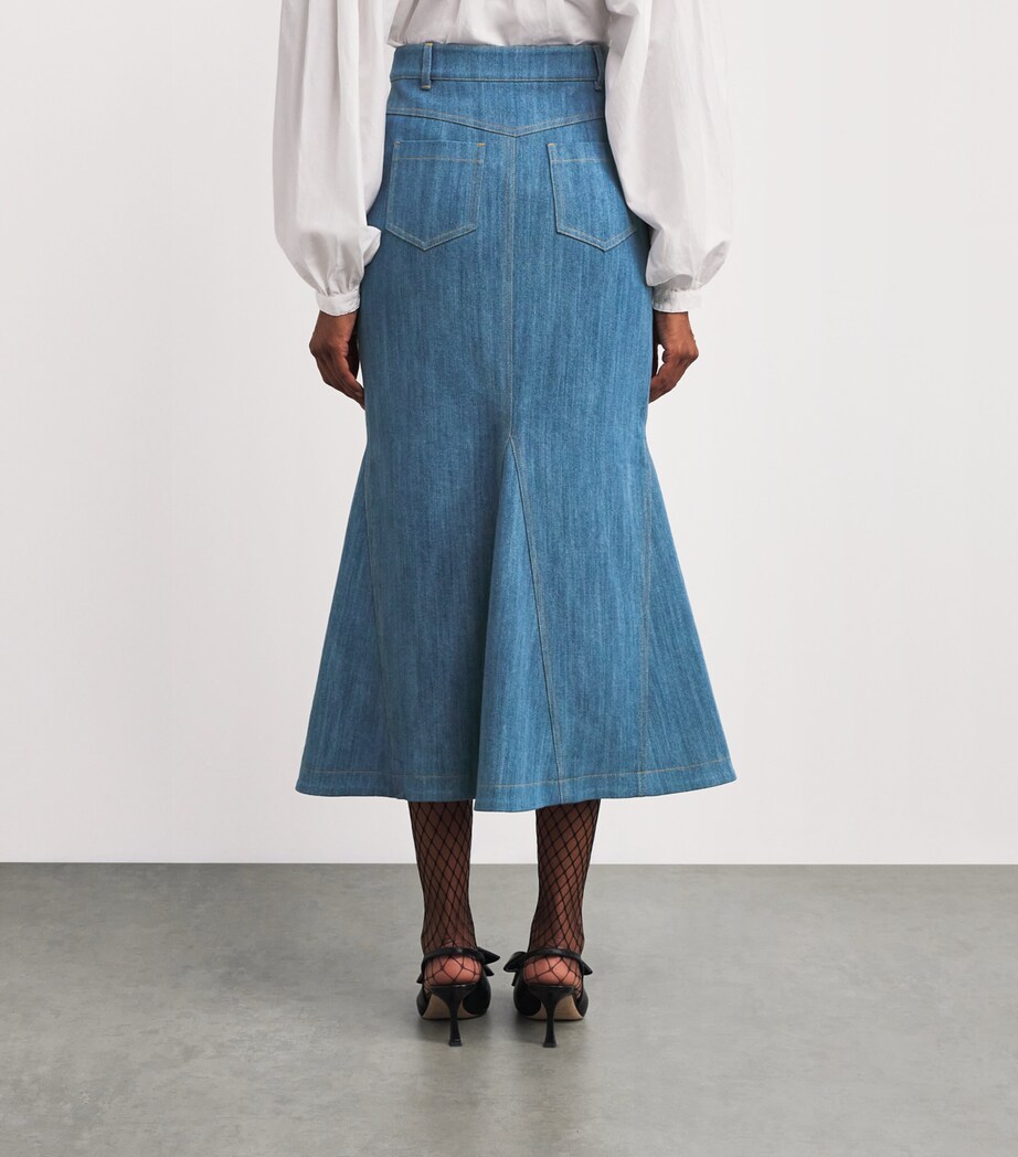 Denim Megan Midi Skirt DENIM Image 4