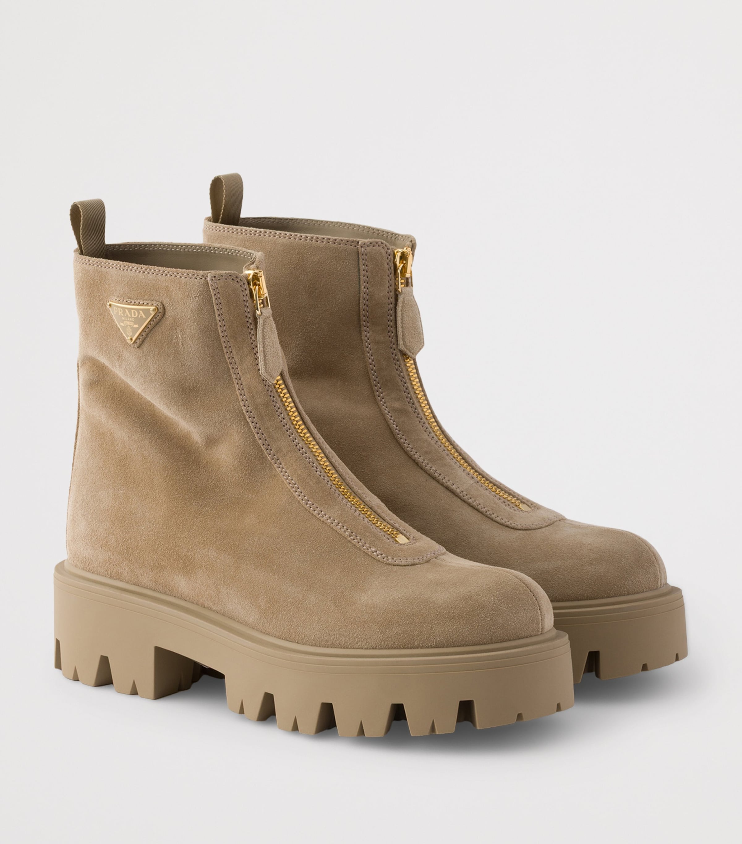 Suede Triangle Ankle Boots 50 F0F24 Image 2