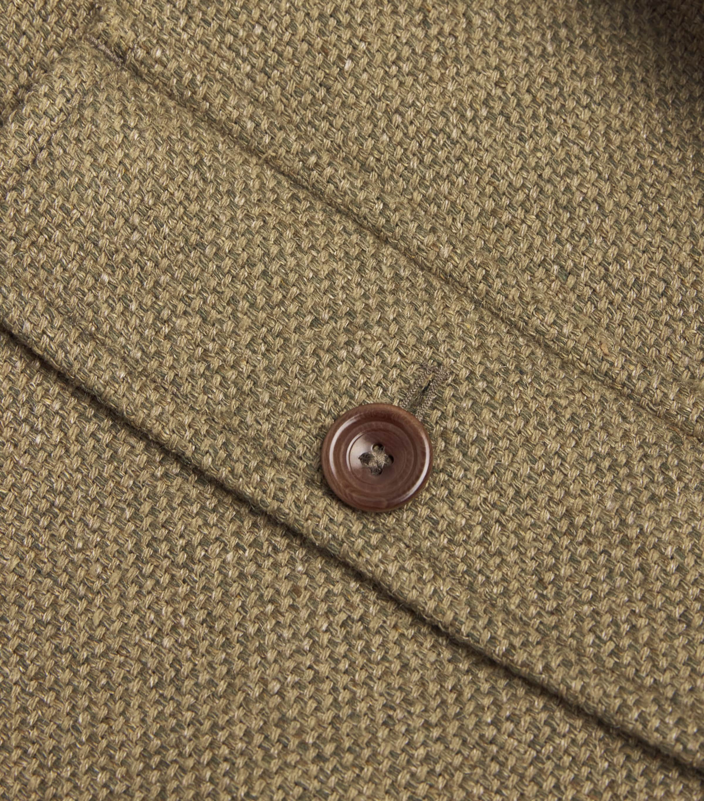 Silk-Linen-Cotton Utility Jacket PALE SAGE Image 5