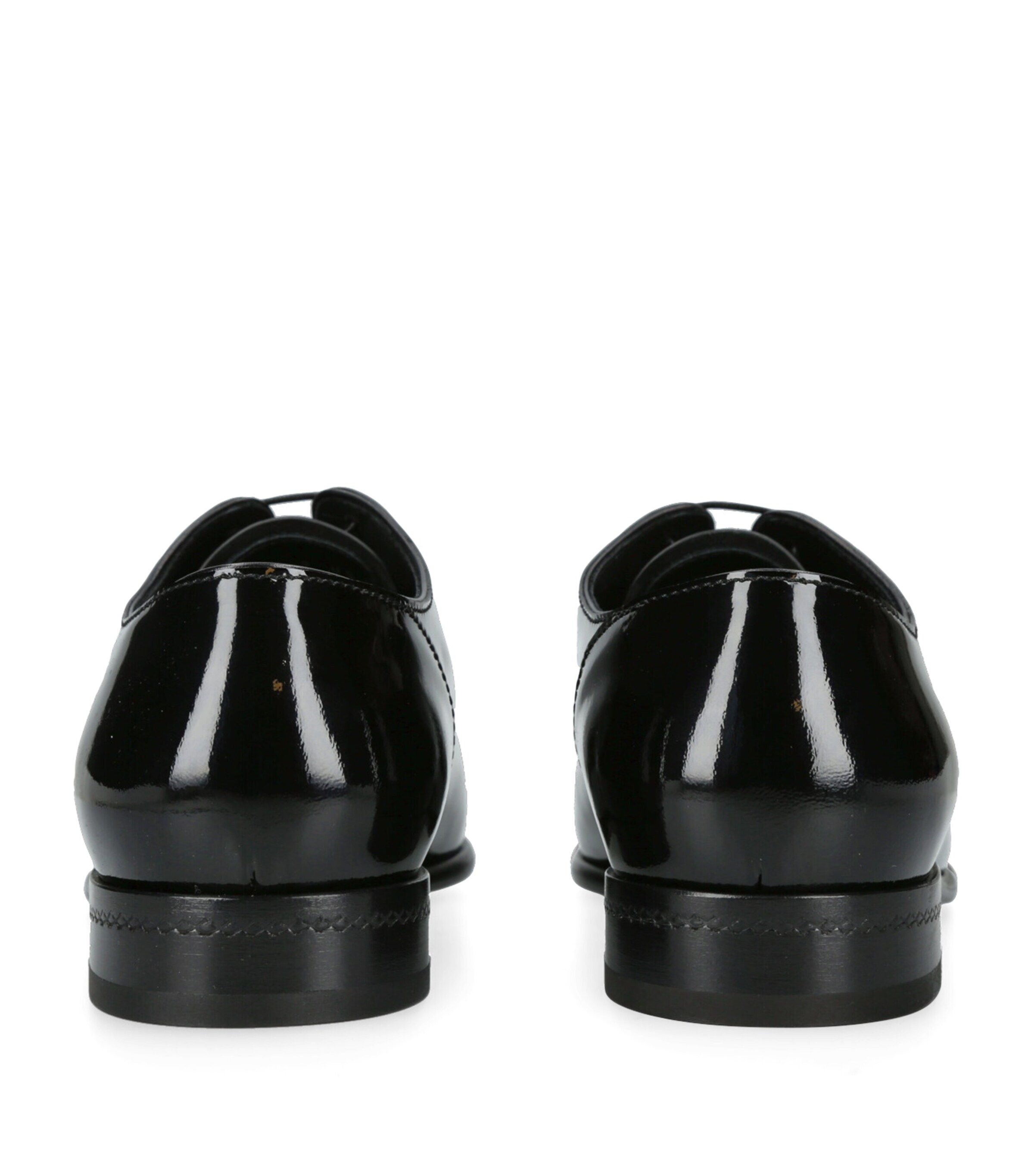 Patent Leather Vienna Oxford Shoes BLACK Image 2