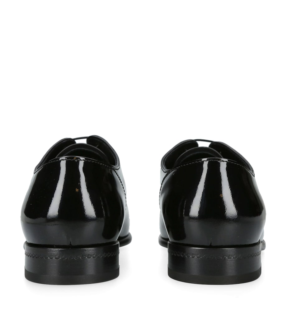 Patent Leather Vienna Oxford Shoes BLACK Image 2