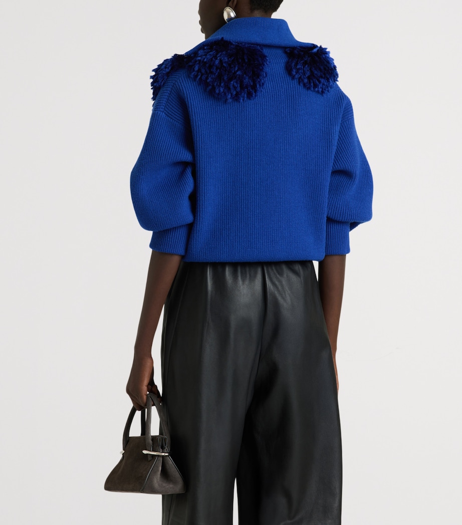 Givenchy Womens Wool-Blend Bomber Jacket Image 5