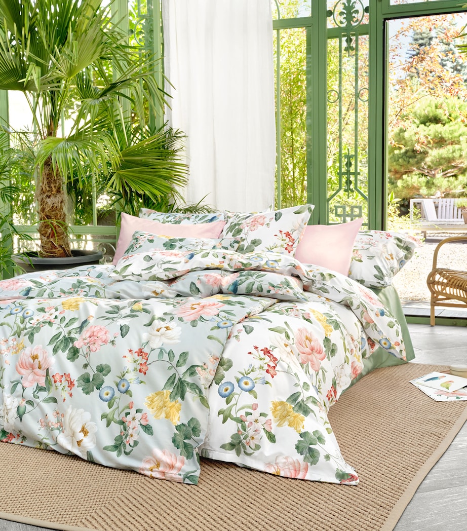 Schlossberg Floral Artemis-Noblesse Flat Sheet Blanc Image 1