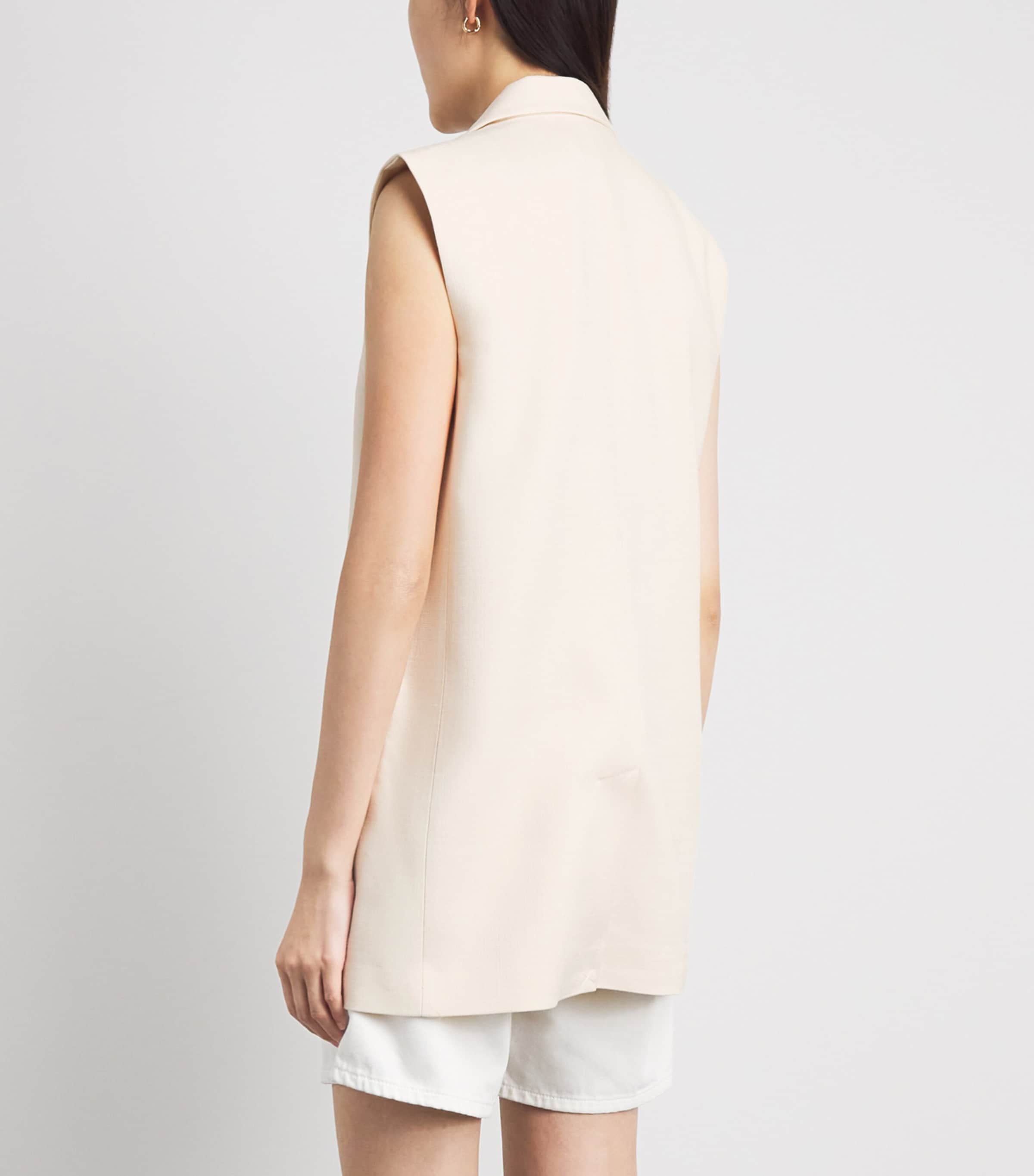 ANINE BING Womens Sara Vest Cream Image 5