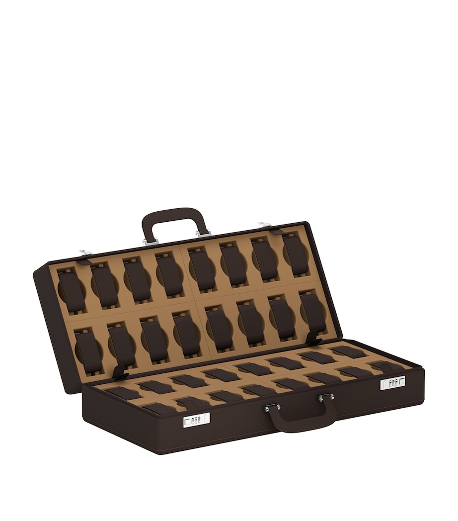 Leather Valigetta 32 Watch Travel Case BICOLOUR Image 2